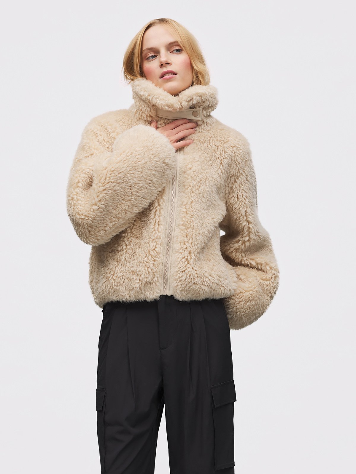 Twentyfour Mode Teddy Jakke D Sand
