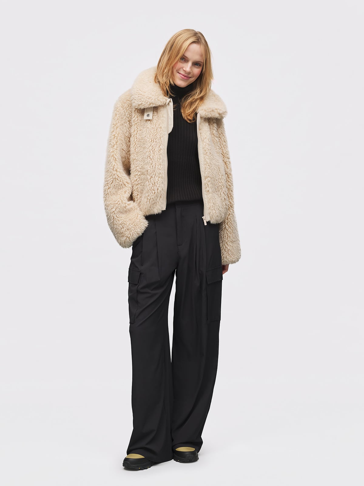 Twentyfour Mode Teddy Jakke D Sand