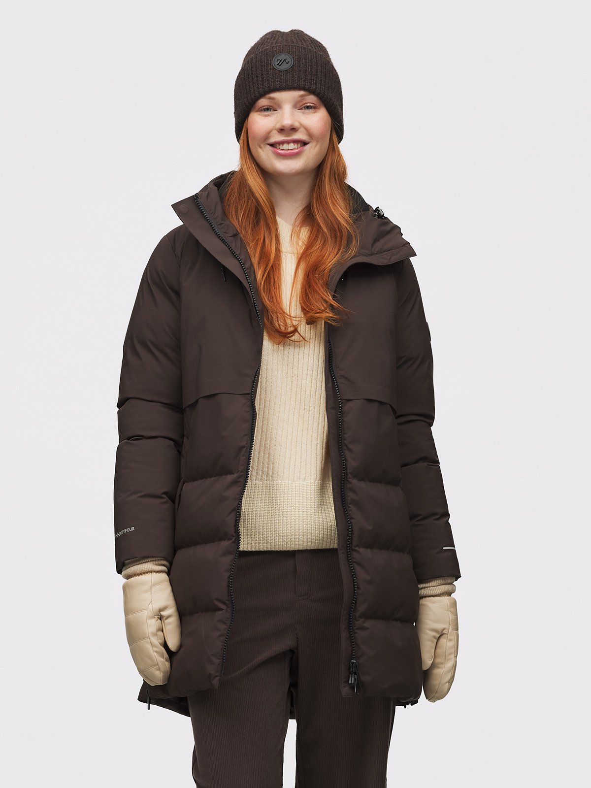 Twentyfour Mode Naia Down Parka D Mørk Brun