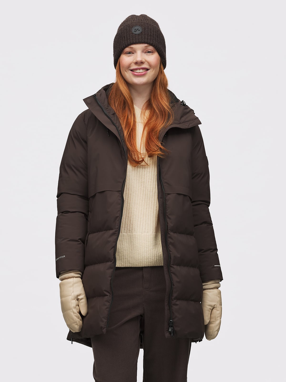 Twentyfour Mode Naia Down Parka D Mørk Brun