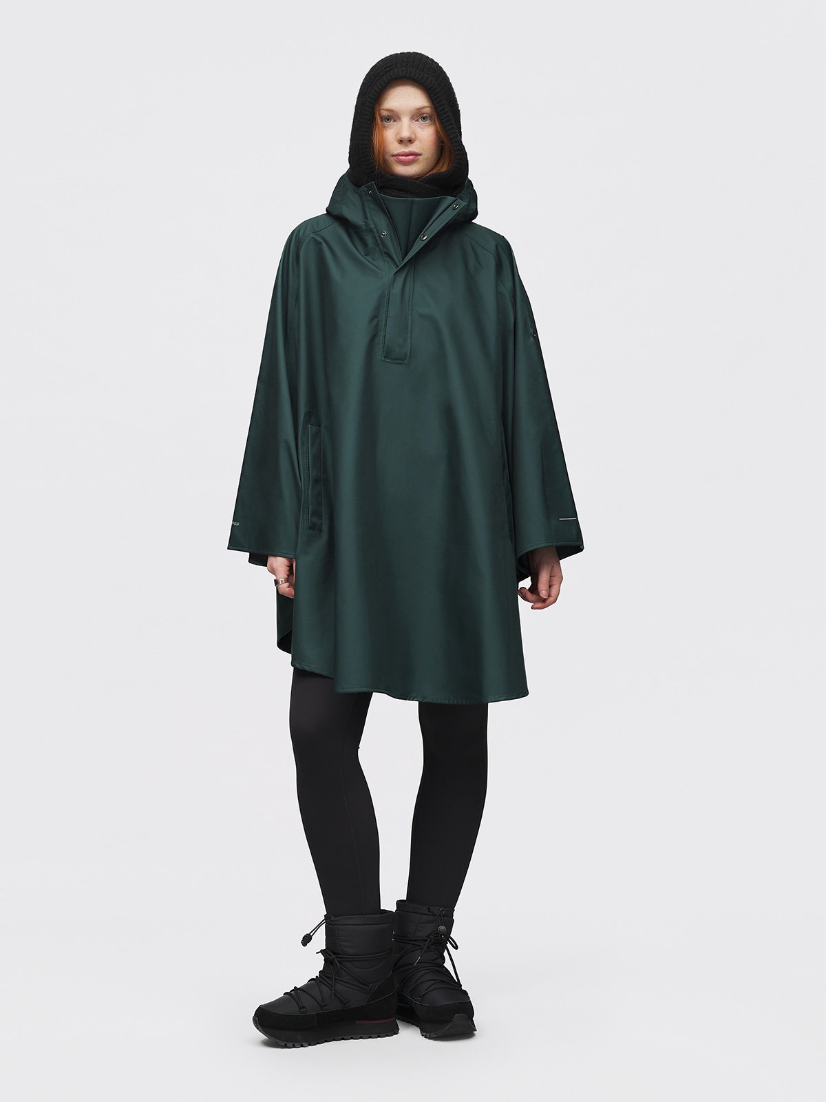 Twentyfour Mode Maya 3L Poncho D Dyp Grønn