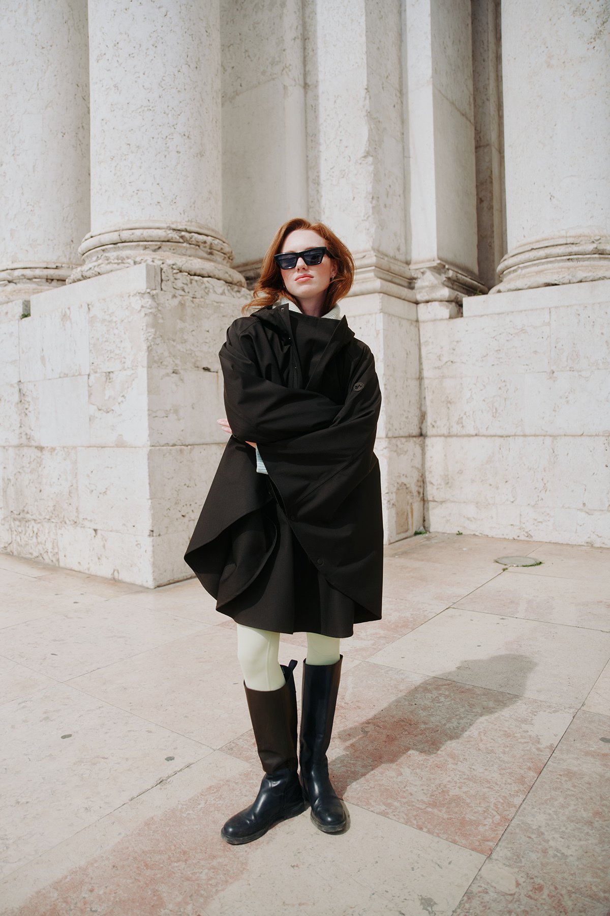 Twentyfour Mode Maya 3L Poncho D Sort