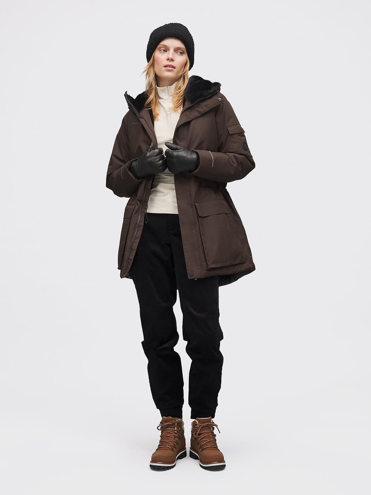 Twentyfour Aurora Anja Parka D Mørk Brun