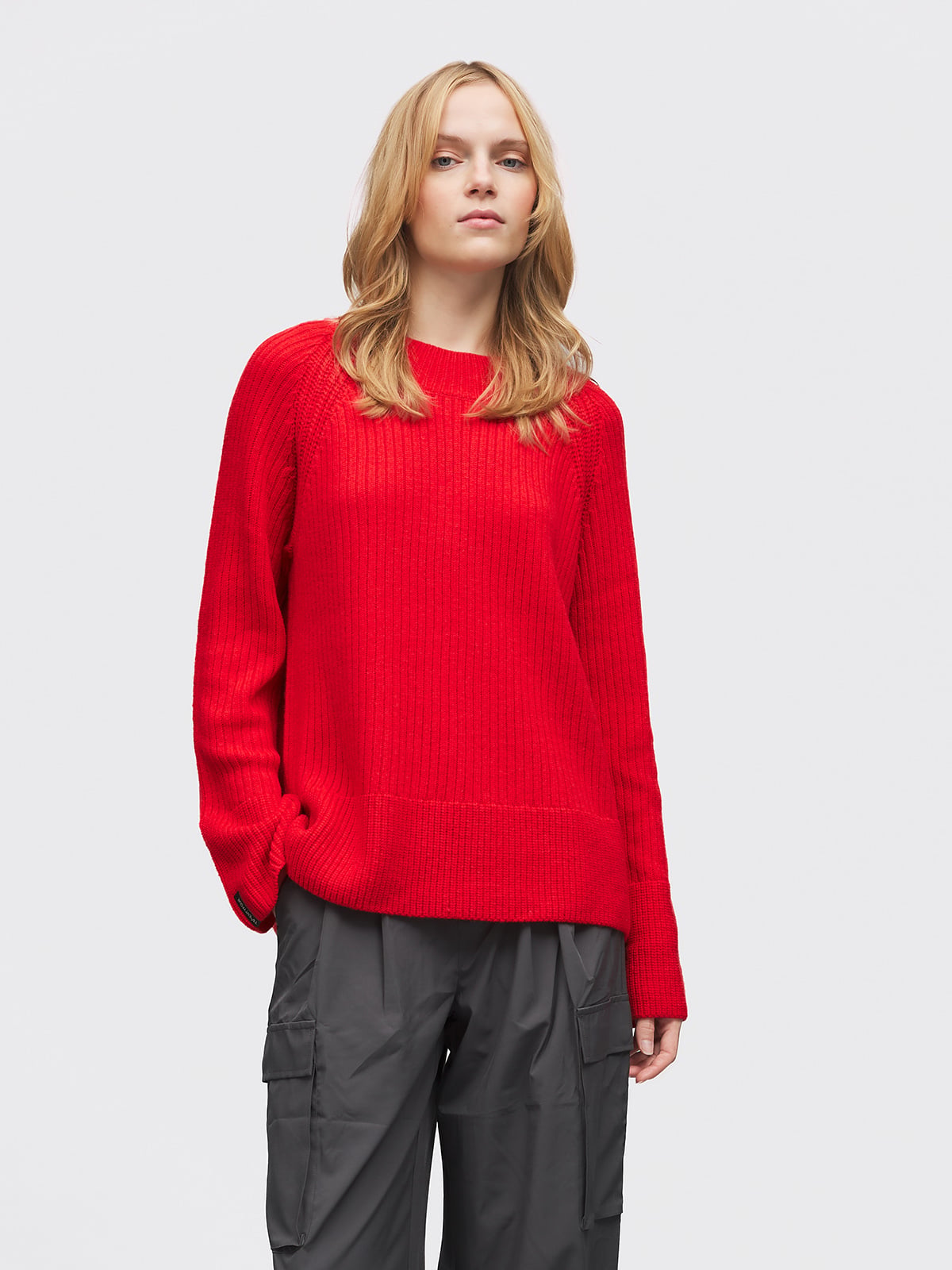 Twentyfour Mode Marte Cozy Strikk Klar Rød