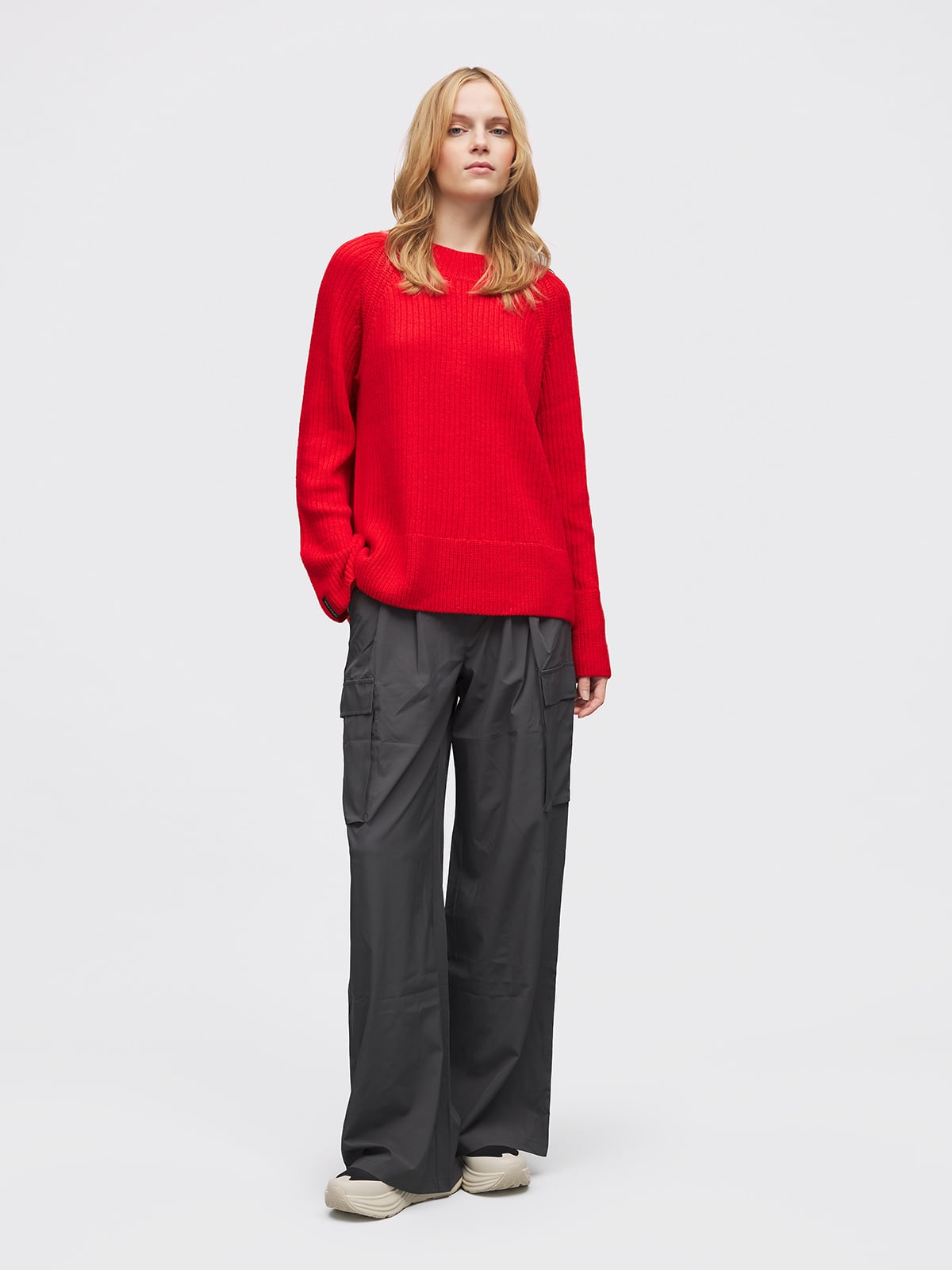 Twentyfour Mode Marte Cozy Strikk Klar Rød