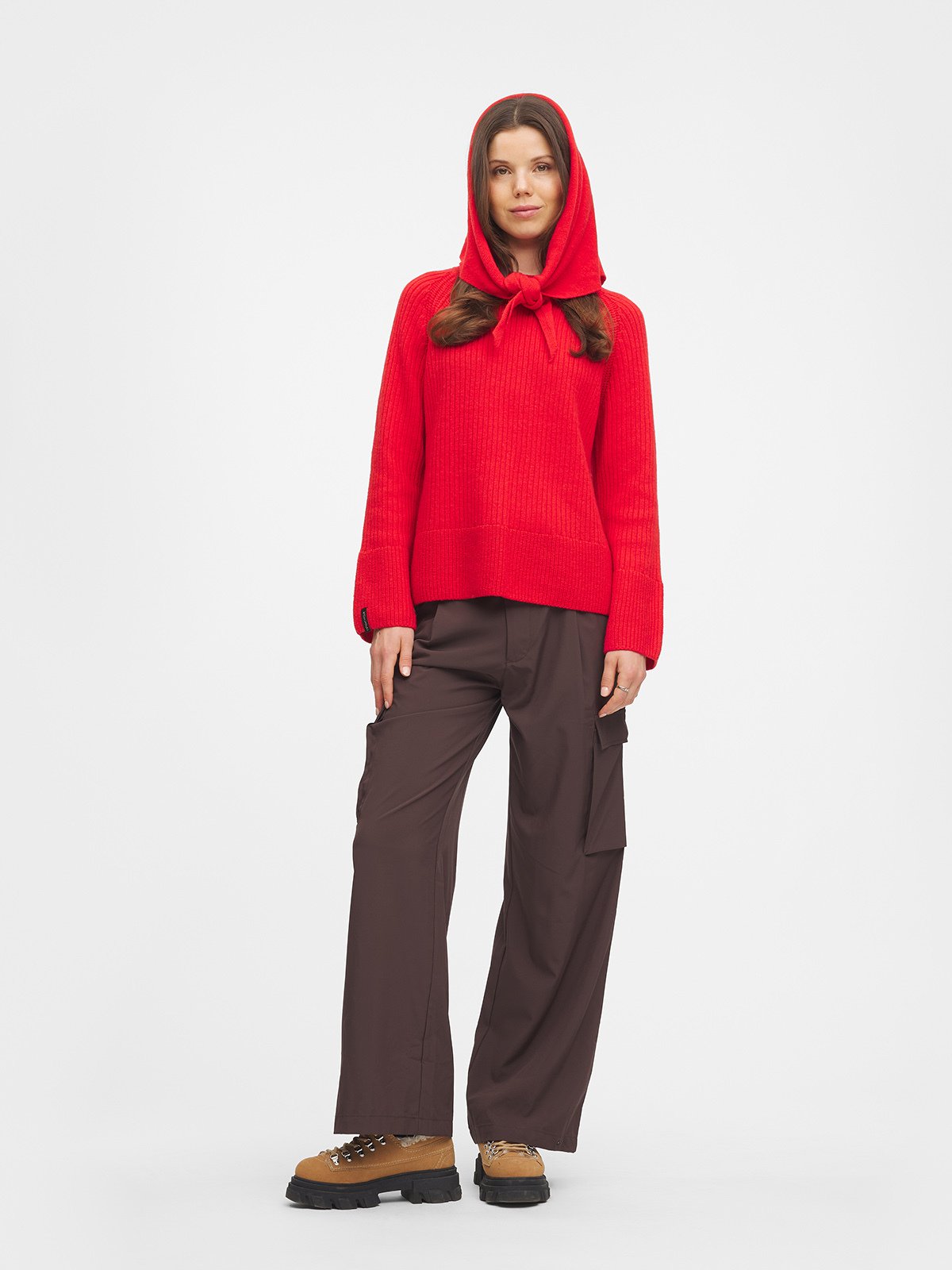 Twentyfour Mode Marte Cozy Strikk Klar Rød