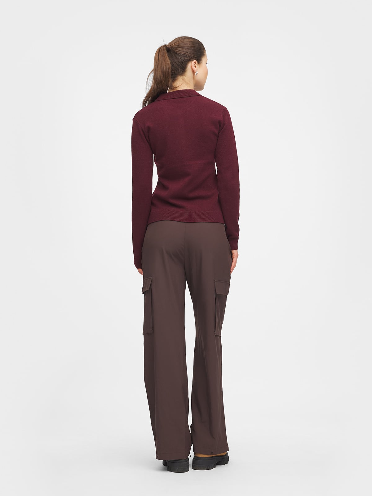 Twentyfour Marte Ullmix genser W M Burgunder