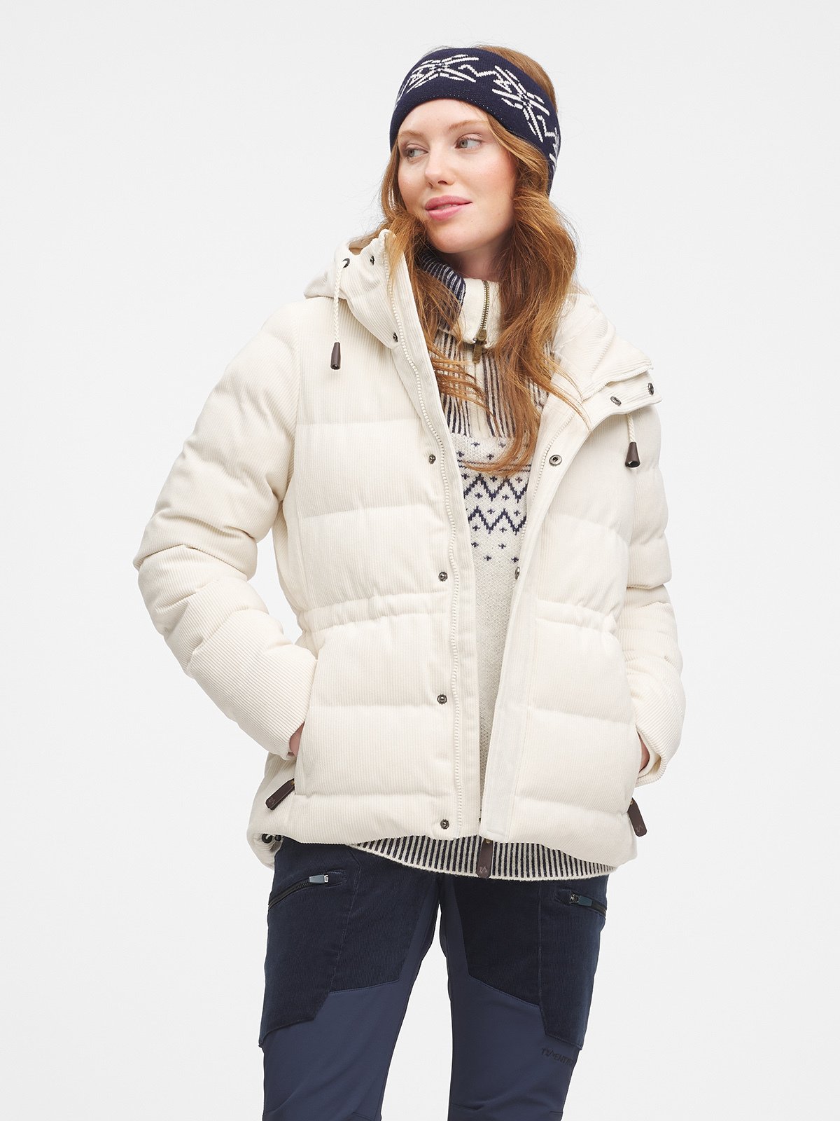 Twentyfour Legacy Clomax Cord Jakke D Gråhvit