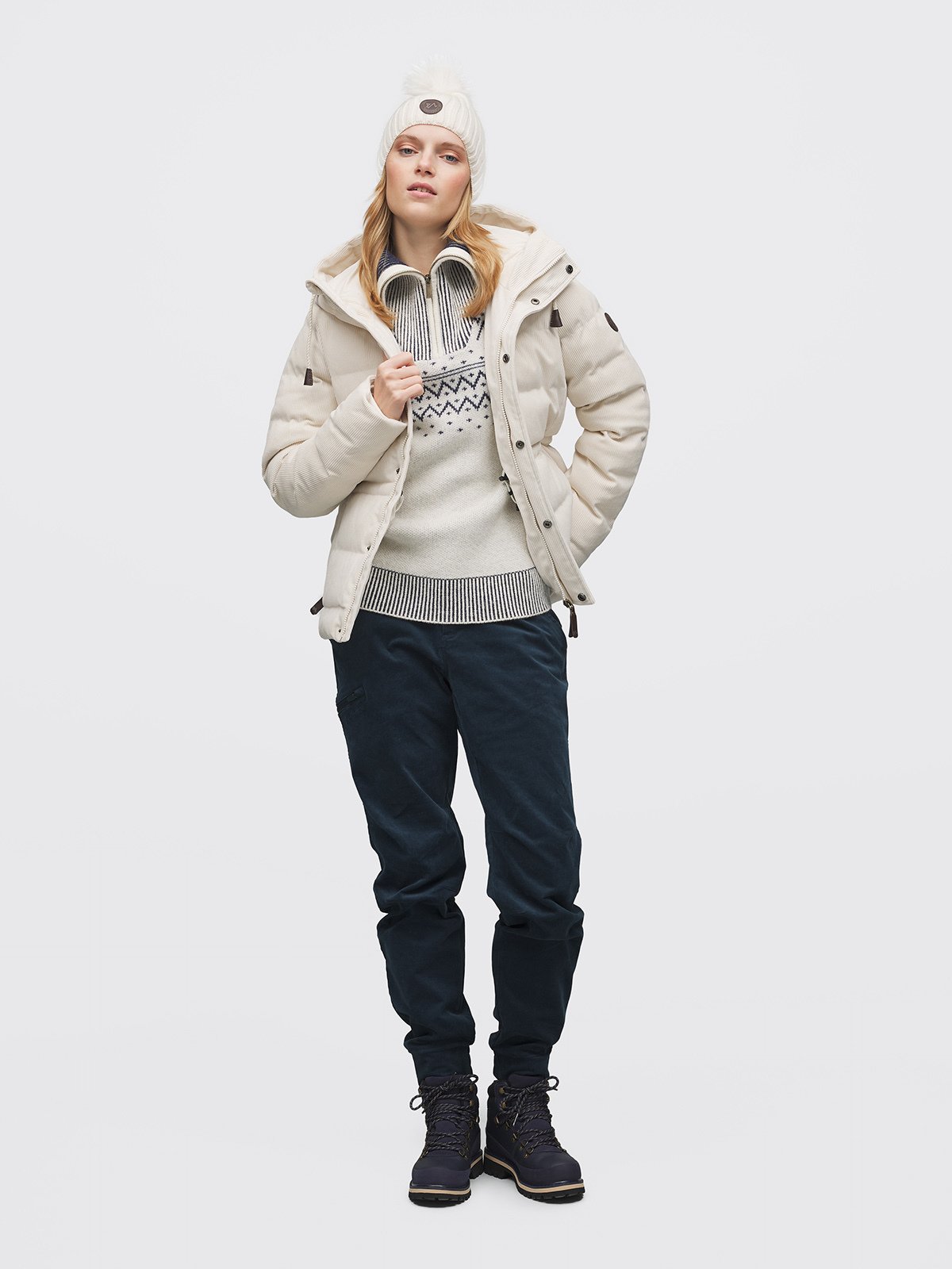 Twentyfour Legacy Clomax Cord Jakke D Gråhvit