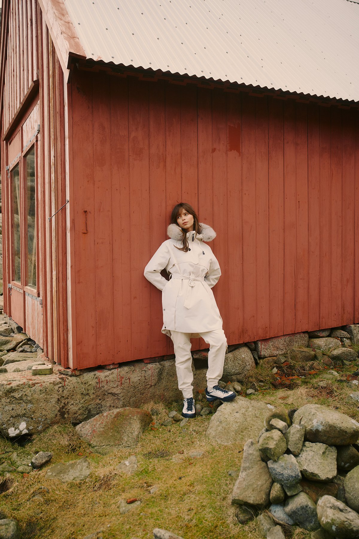 Twentyfour Legacy Saga Shell Anorak D Gråhvit