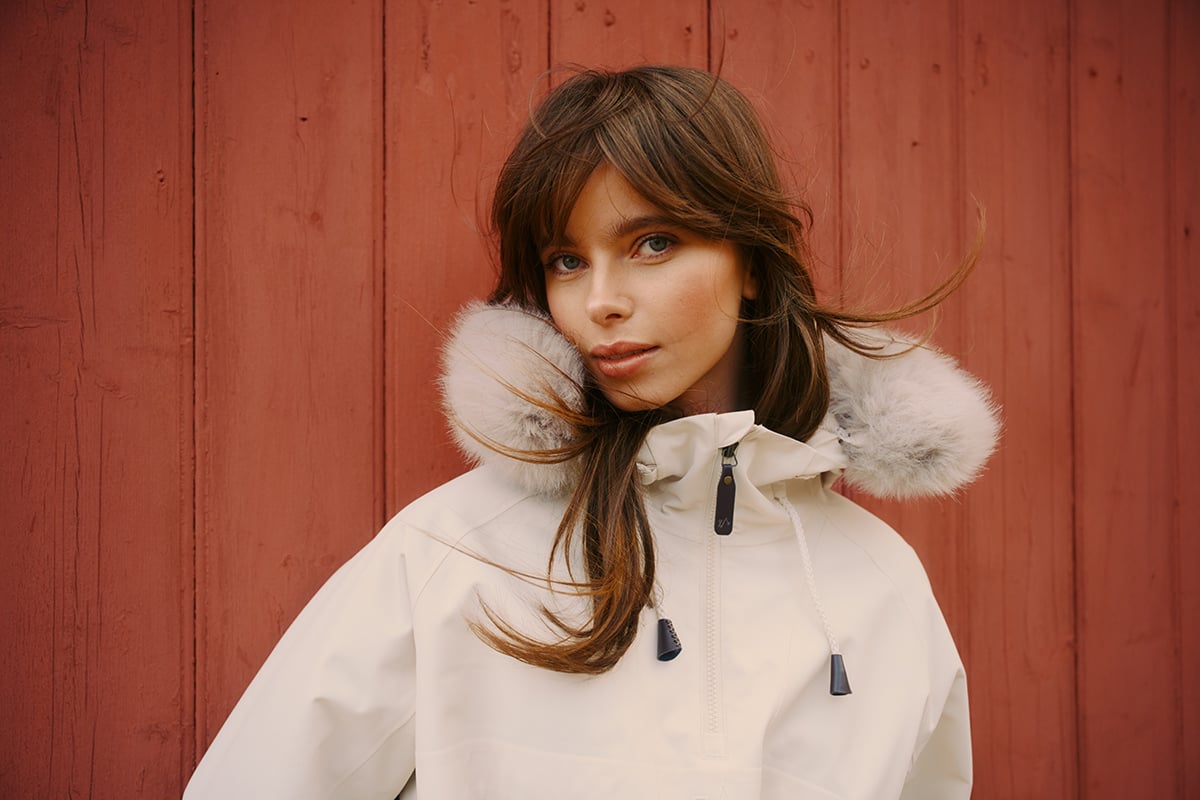 Twentyfour Legacy Saga Shell Anorak D Gråhvit