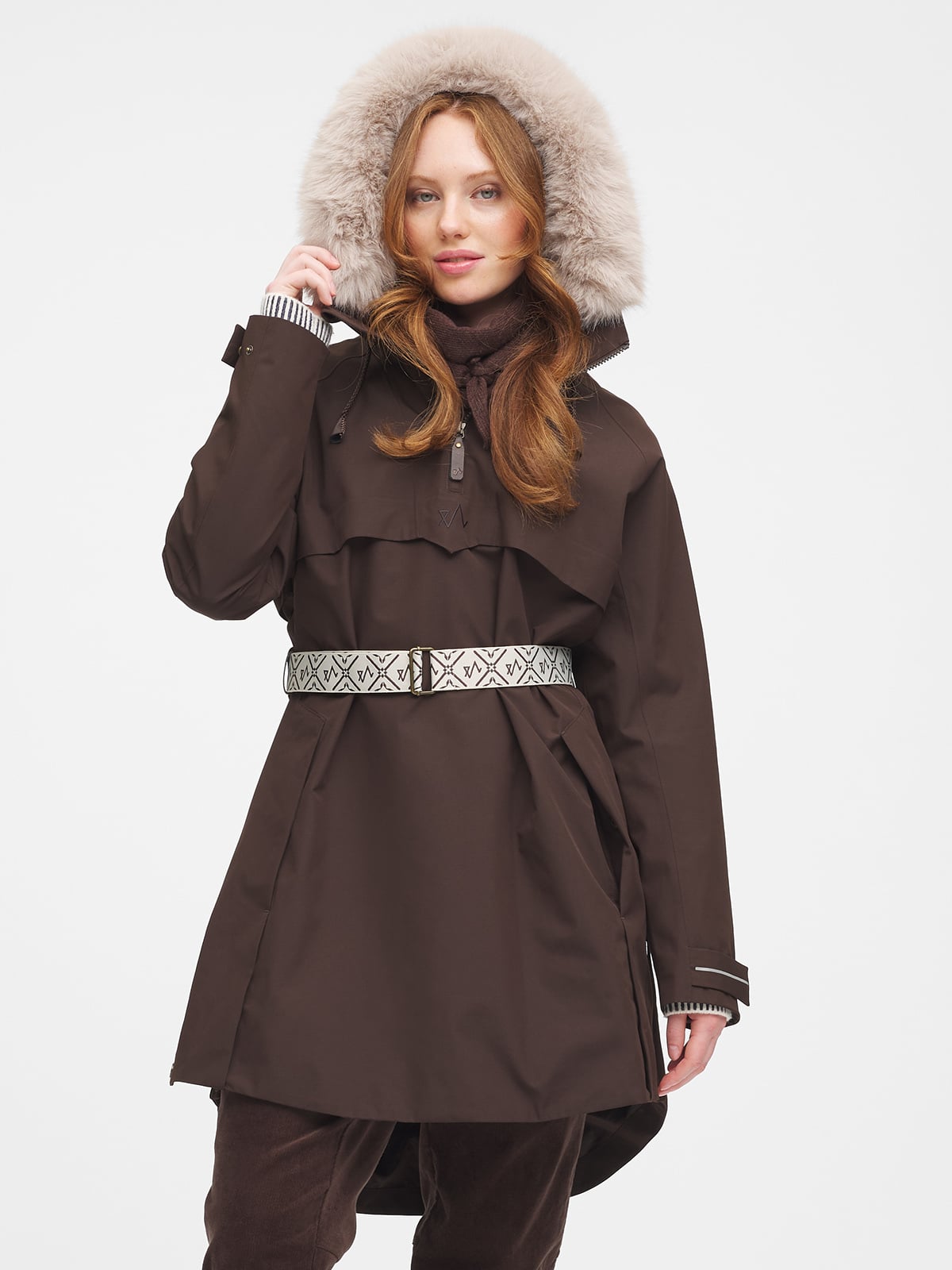 Twentyfour Legacy Saga Shell Anorak D Mørk Brun