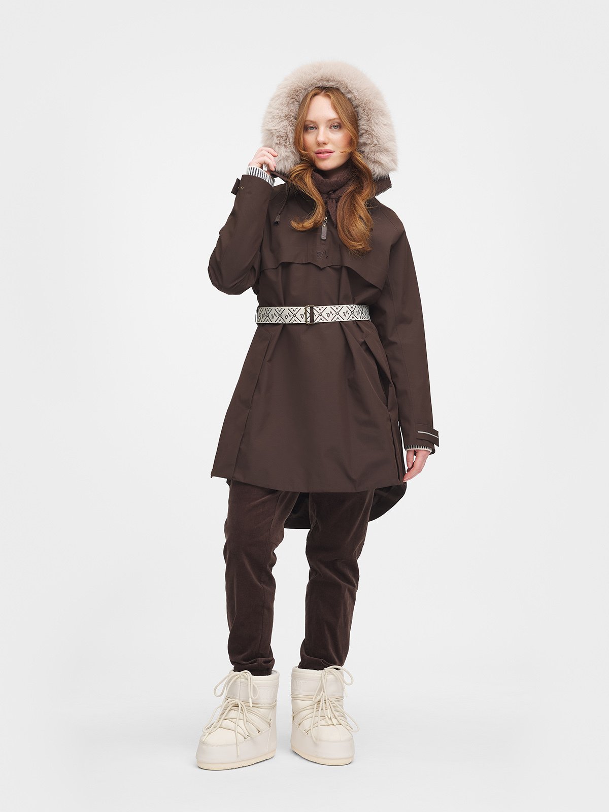 Twentyfour Legacy Saga Shell Anorak D Mørk Brun