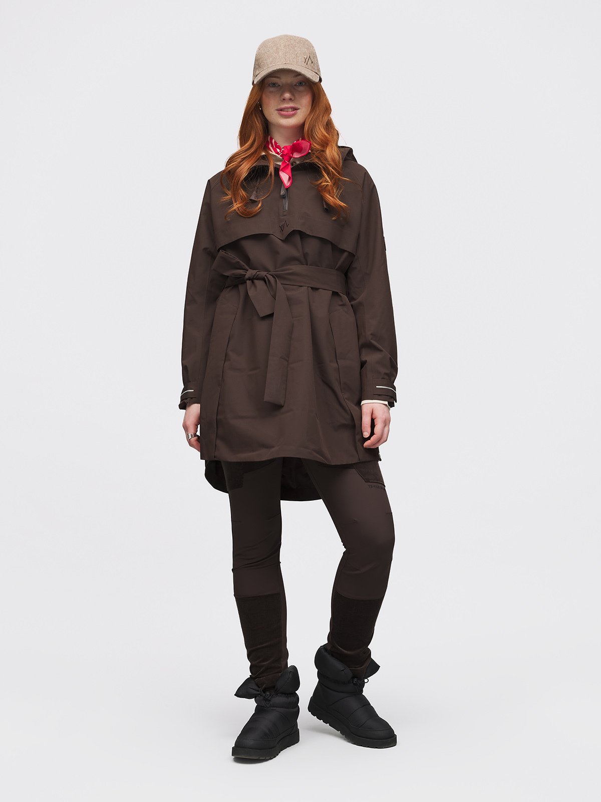 Twentyfour Legacy Saga Shell Anorak D Mørk Brun