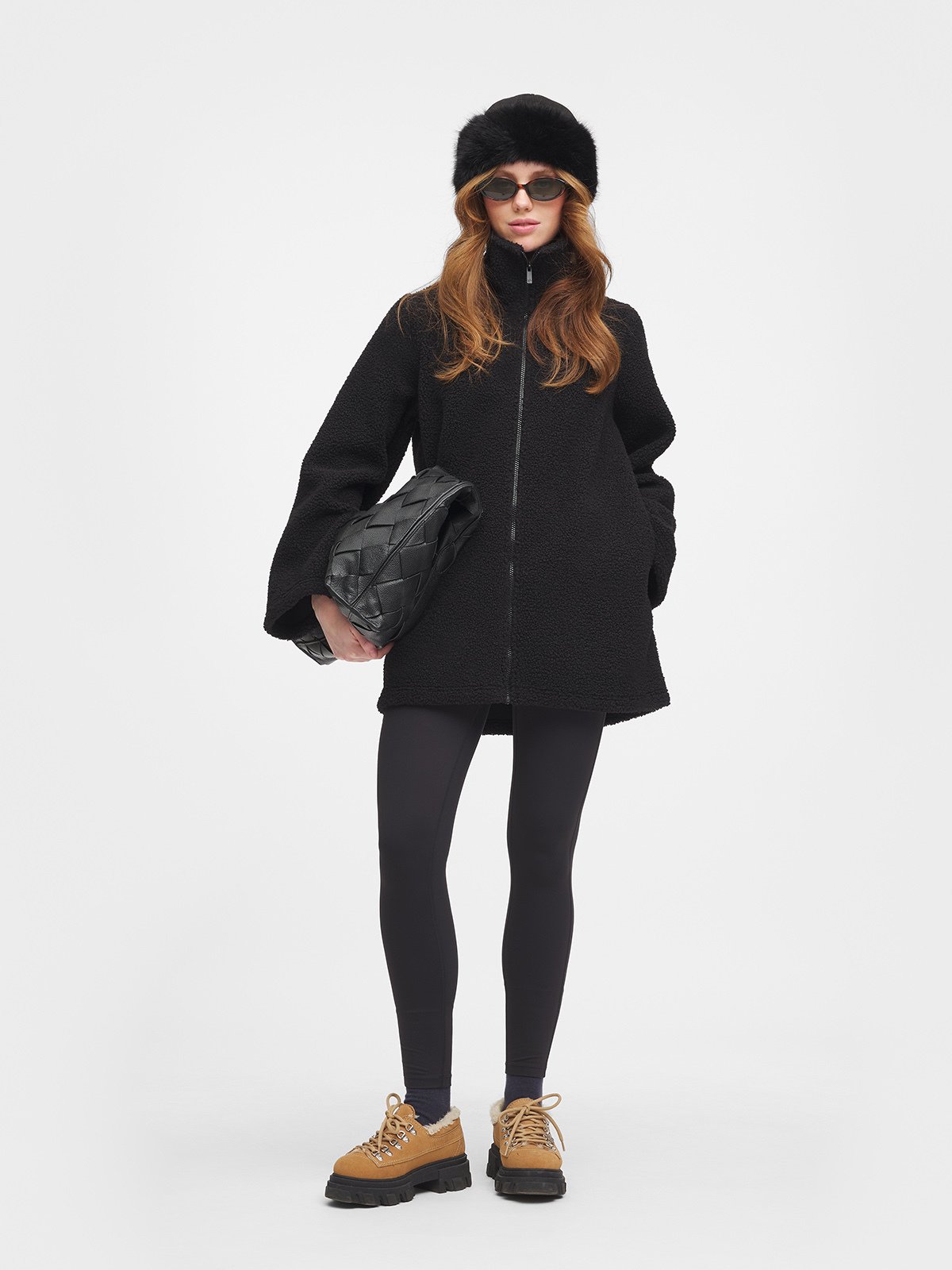 Twentyfour Mode Alva Pile Jakke D Sort