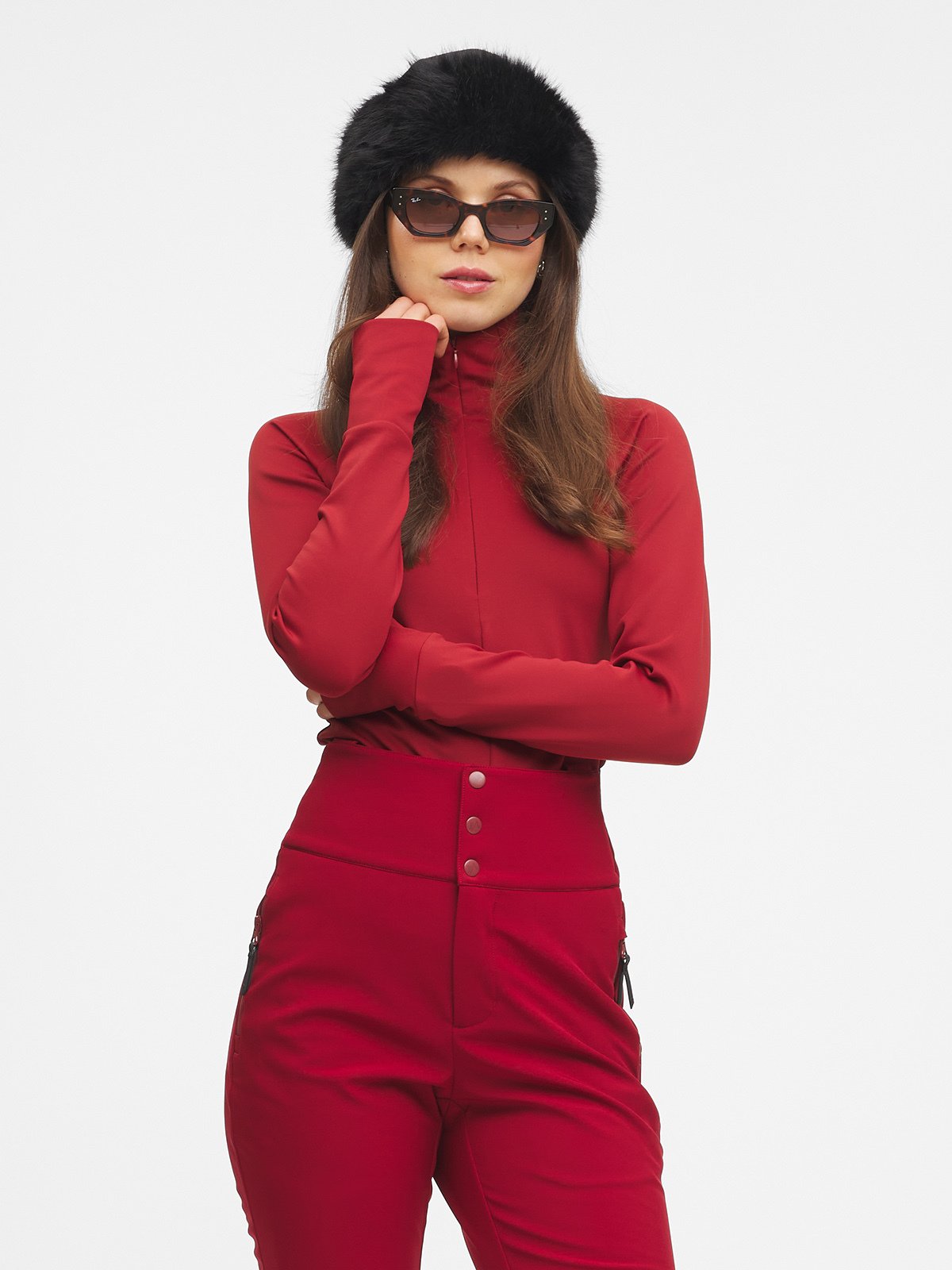 Twentyfour Nina Resort Fleece D Tranebær