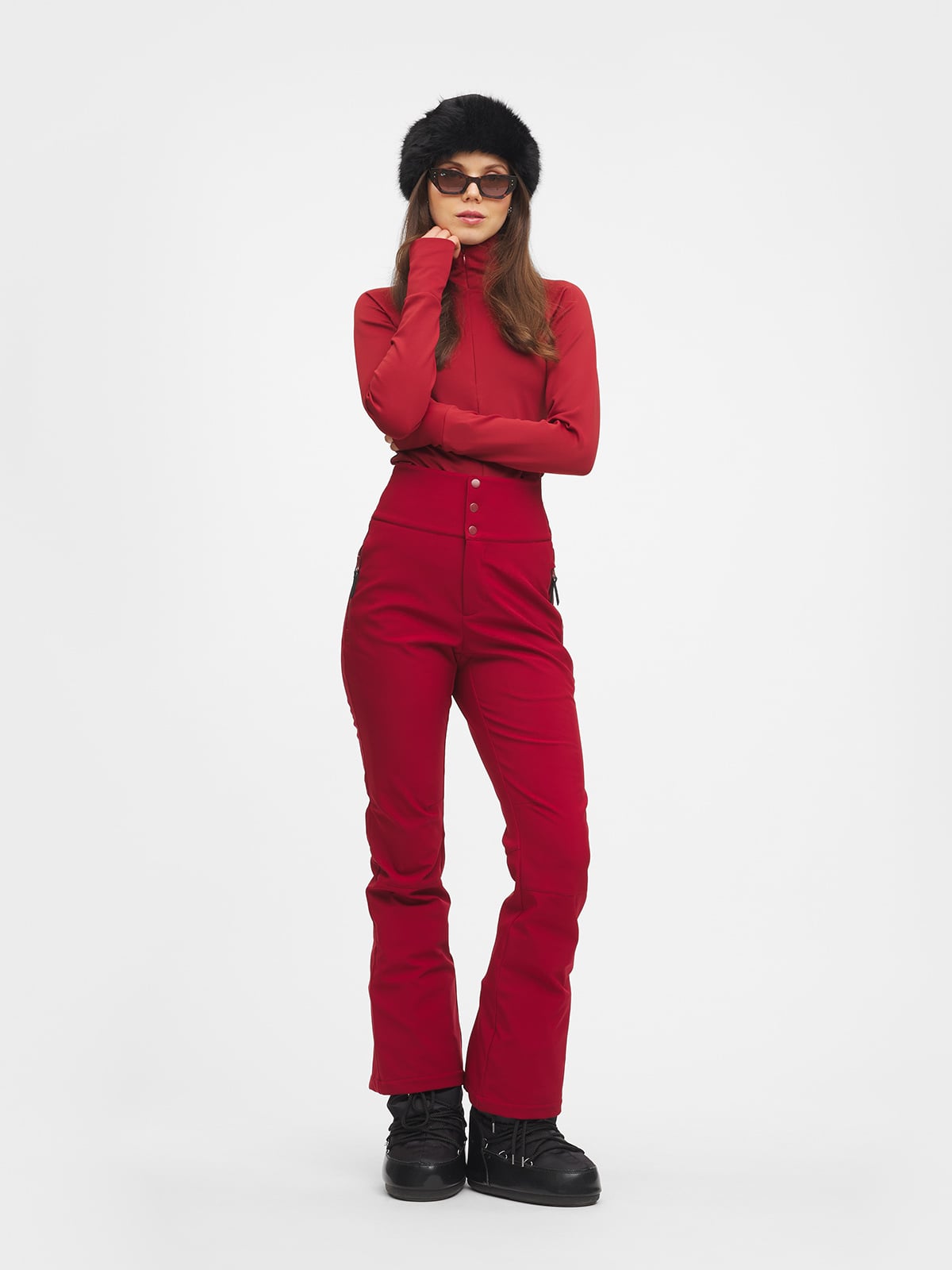 Twentyfour Nina Resort Fleece D Tranebær