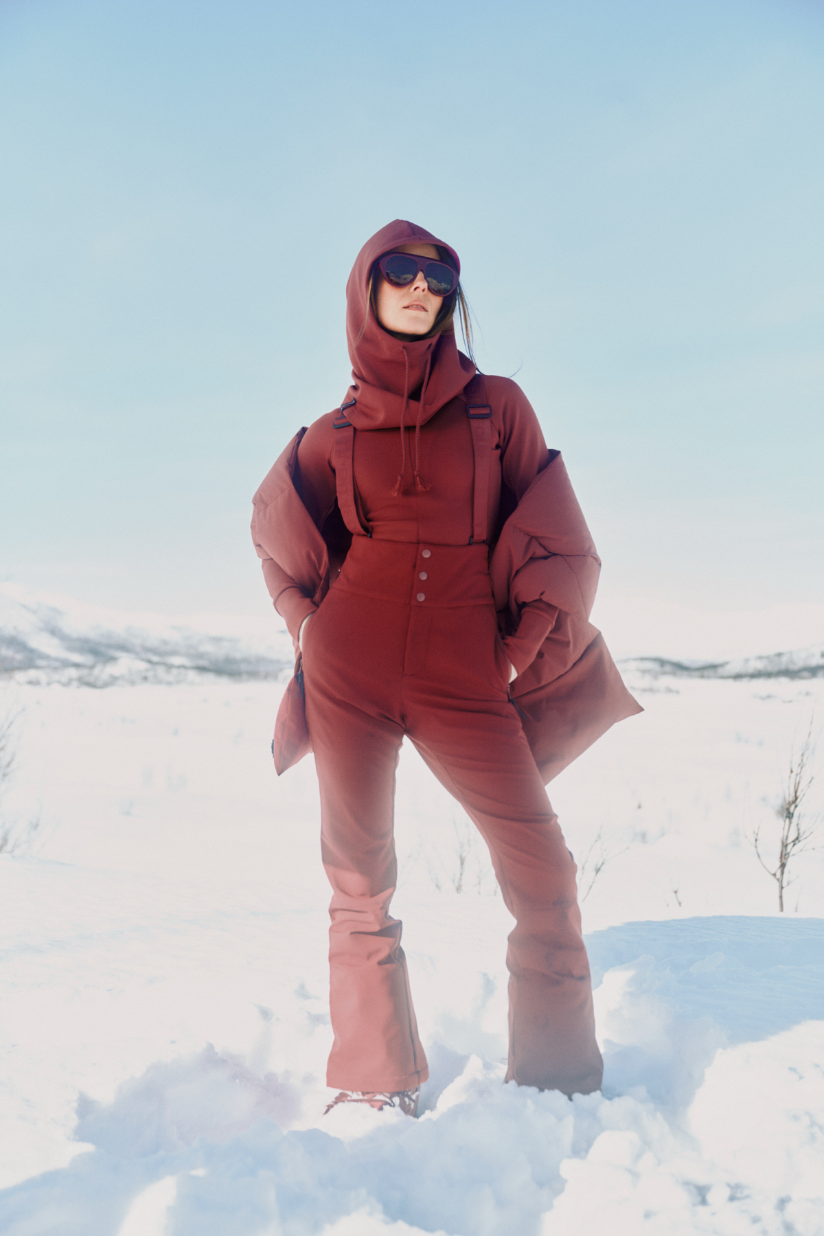 Twentyfour Nina Resort Fleece D Tranebær