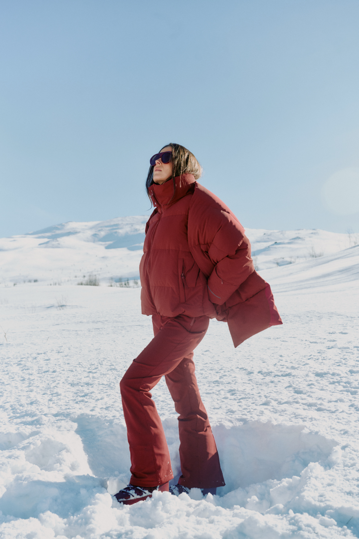 Twentyfour Nina Resort Puffer D Tranebær