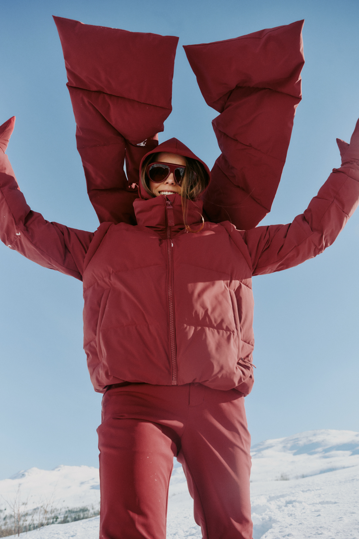 Twentyfour Nina Resort Puffer D Tranebær