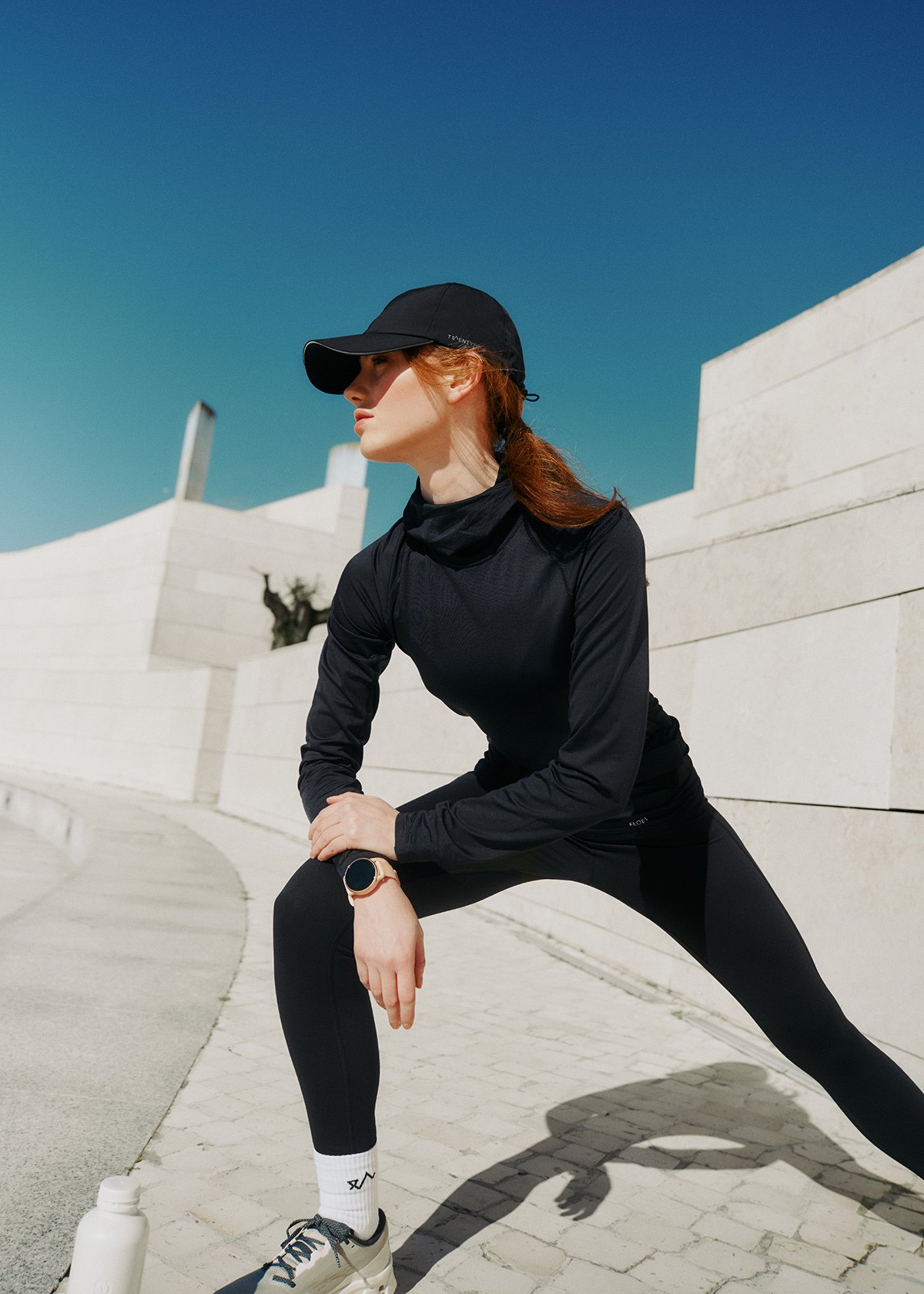 Twentyfour Flow Hooded Baselayer Top D Sort