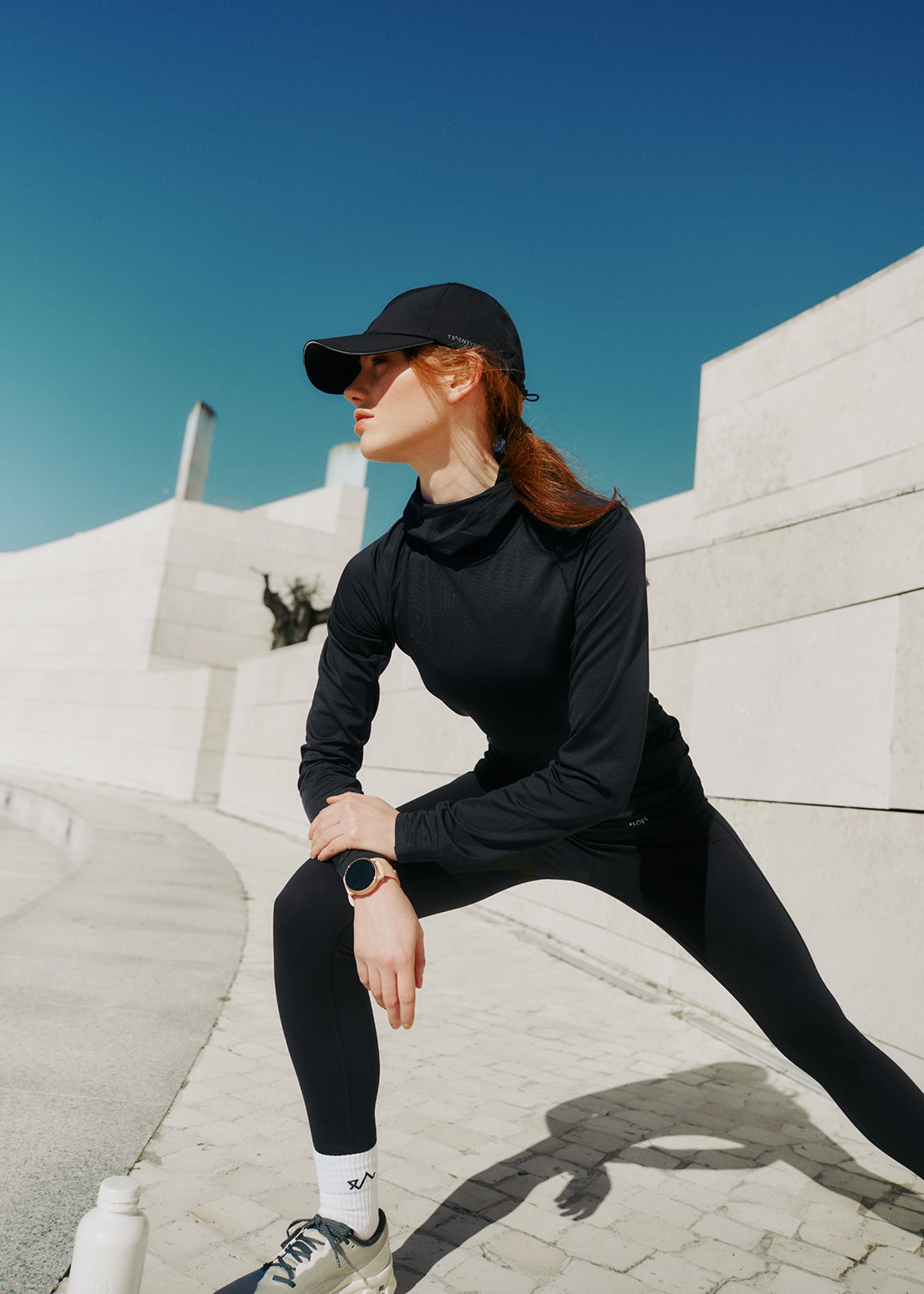Twentyfour Flow Hooded Baselayer Top D Sort