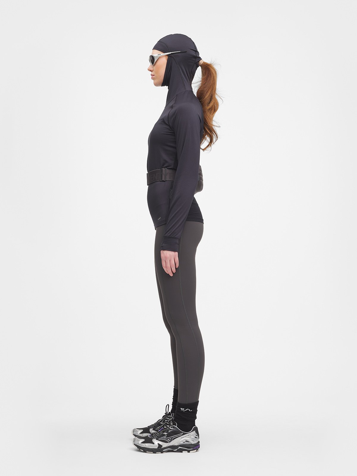 Twentyfour Flow Hooded Baselayer Top D Sort