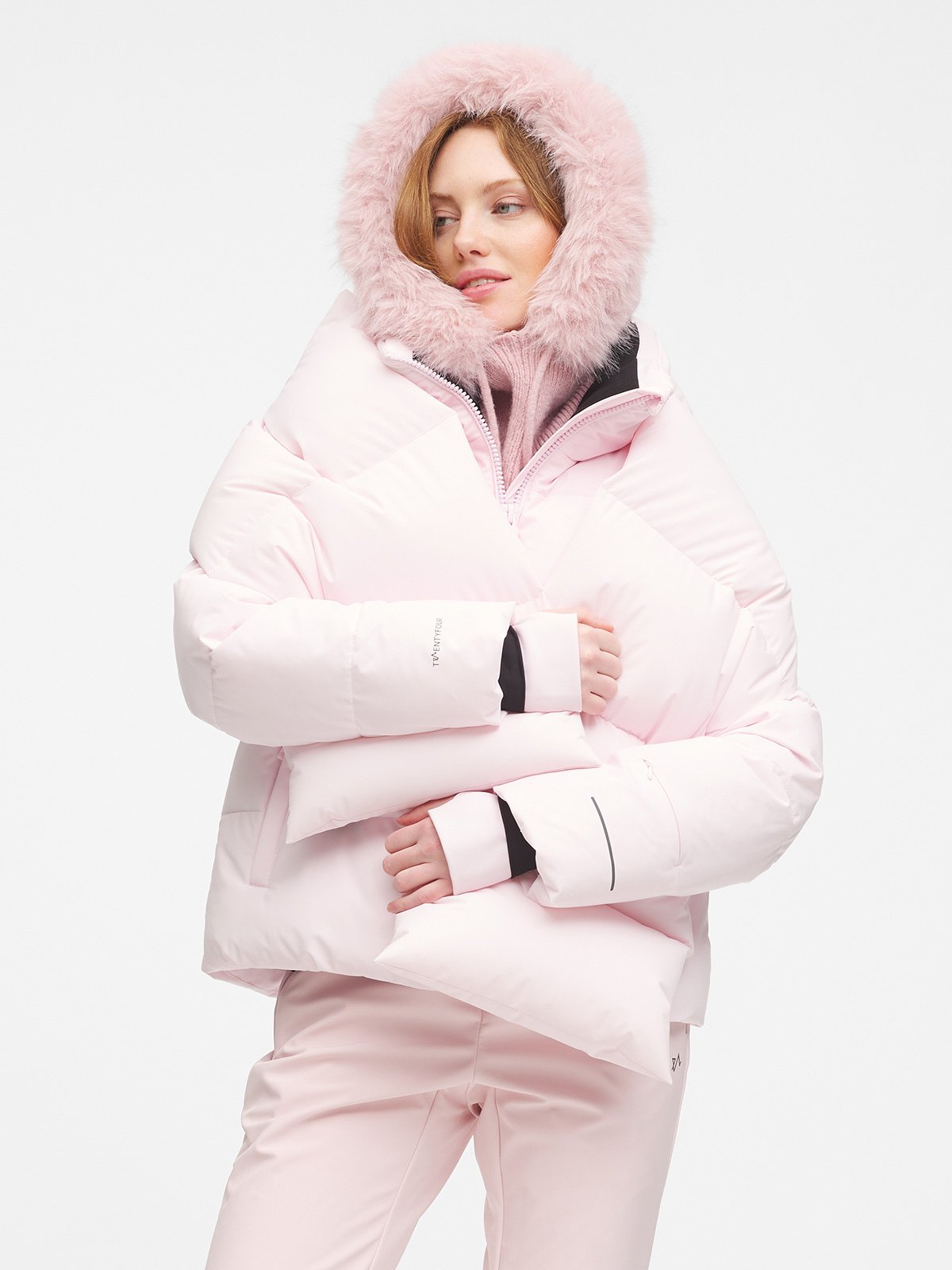 Twentyfour Nina Puffer Skjerf Lys Rosa