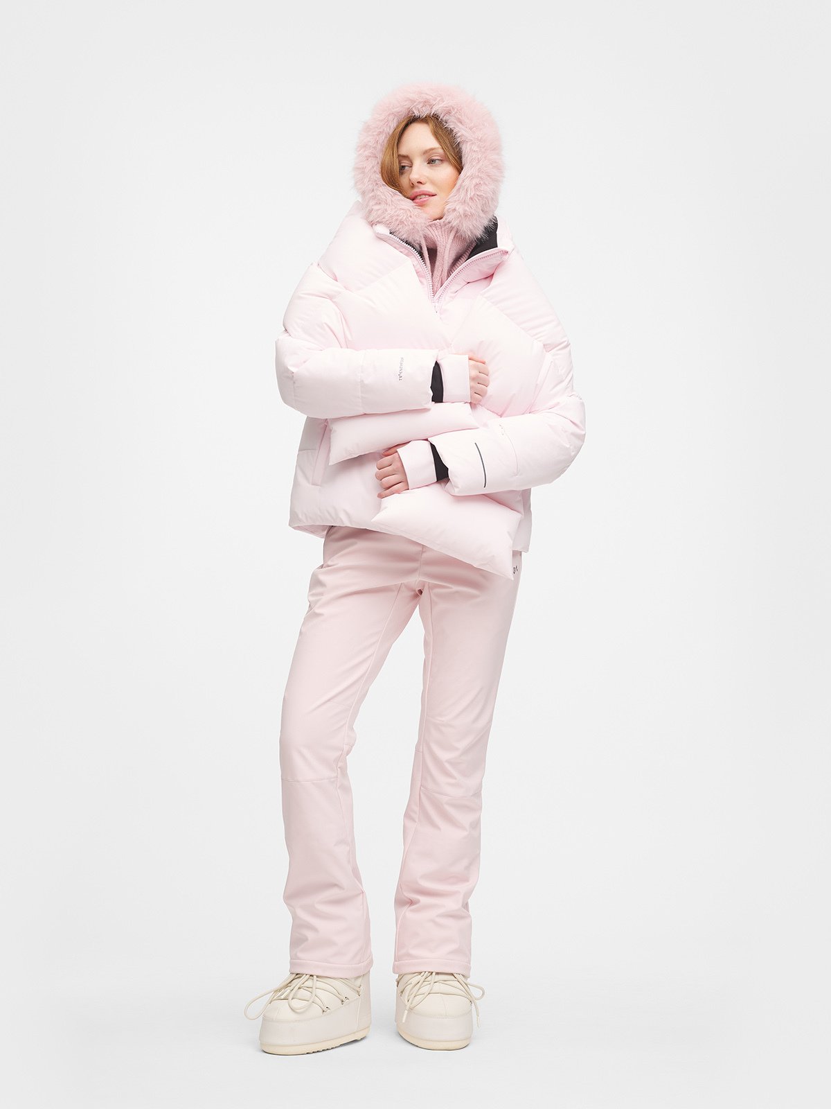Twentyfour Nina Puffer Skjerf Lys Rosa