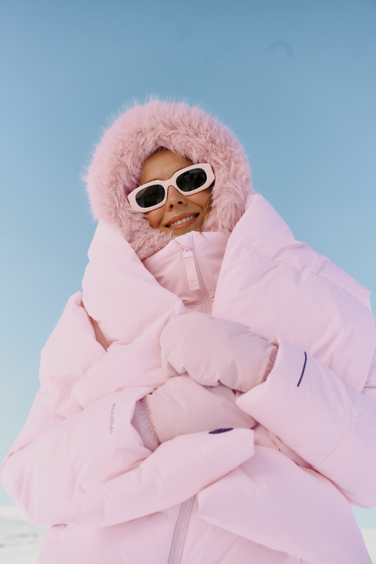 Twentyfour Nina Puffer Skjerf Lys Rosa