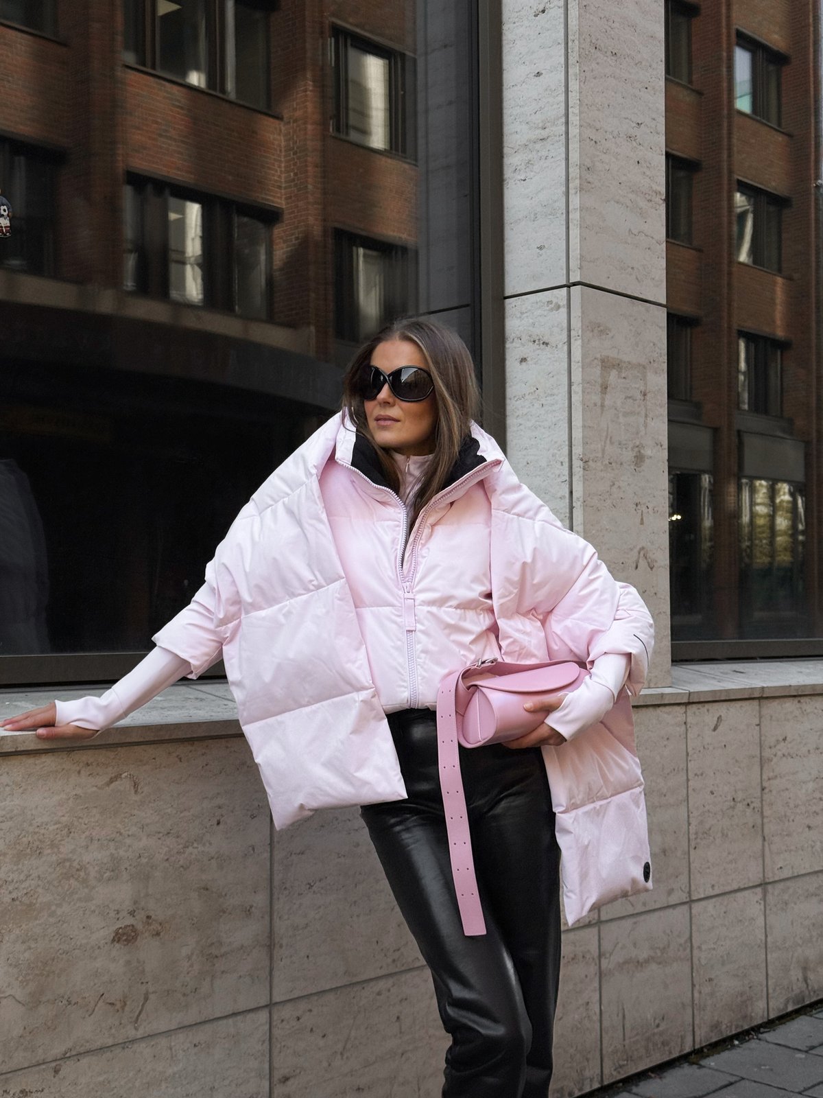 Twentyfour Nina Puffer Skjerf Lys Rosa