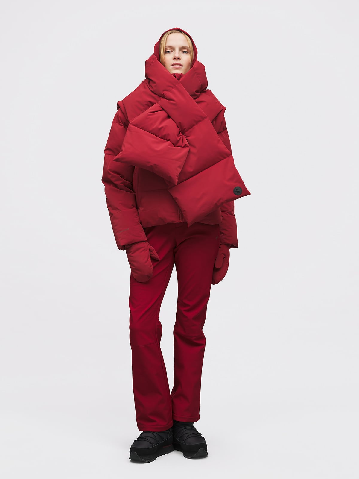 Twentyfour Nina Puffer Skjerf Tranebær