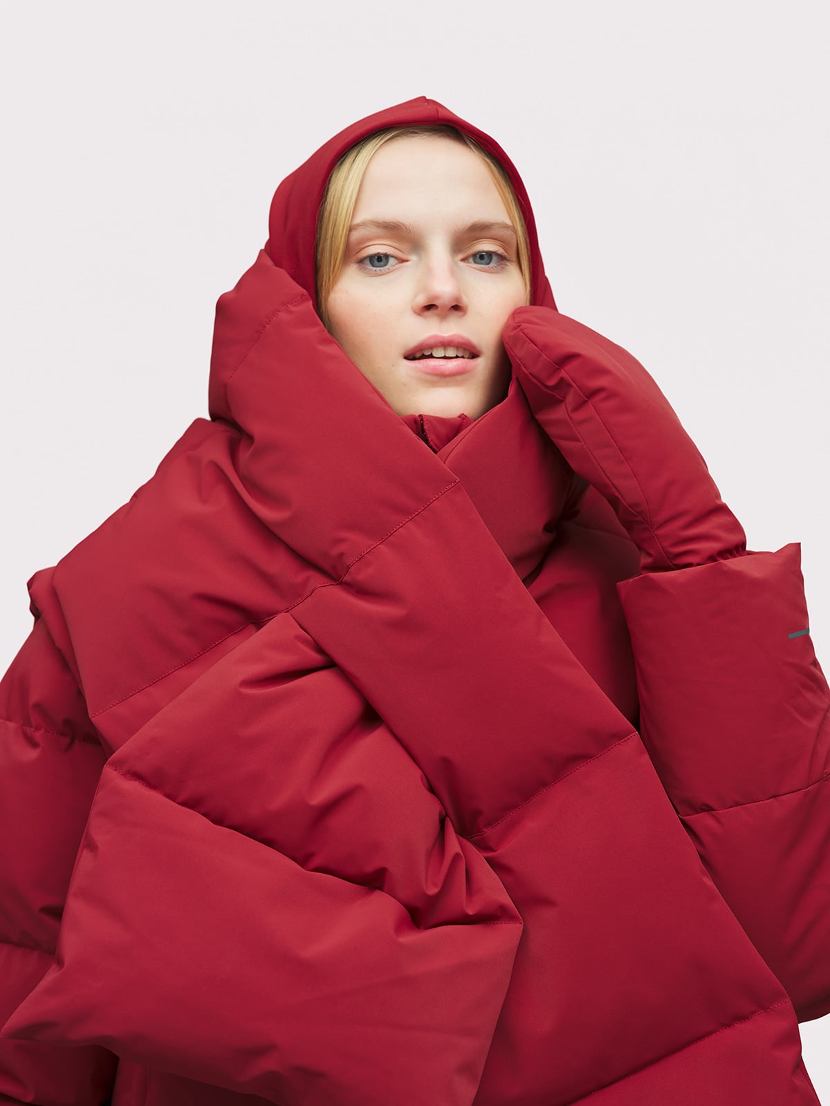 Twentyfour Nina Puffer Skjerf Tranebær