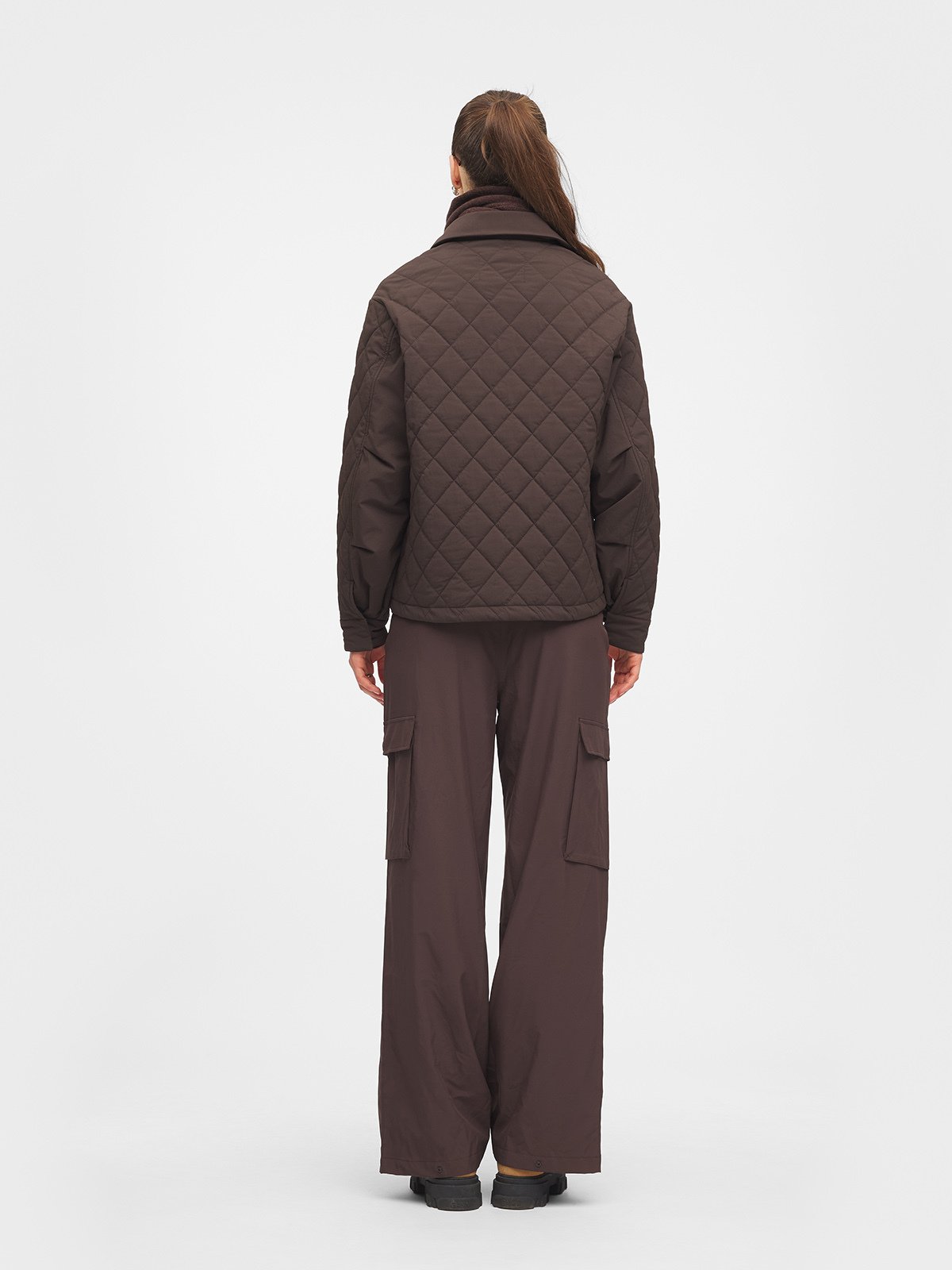 Twentyfour Marte Quilted Jakke D Mørk Brun