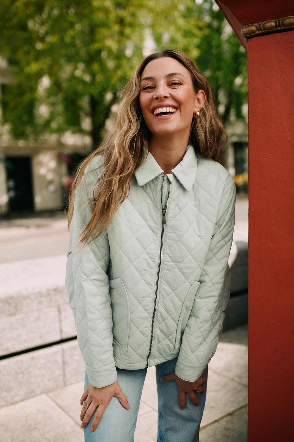 Twentyfour Marte Quilted Jakke D Støvet Mint