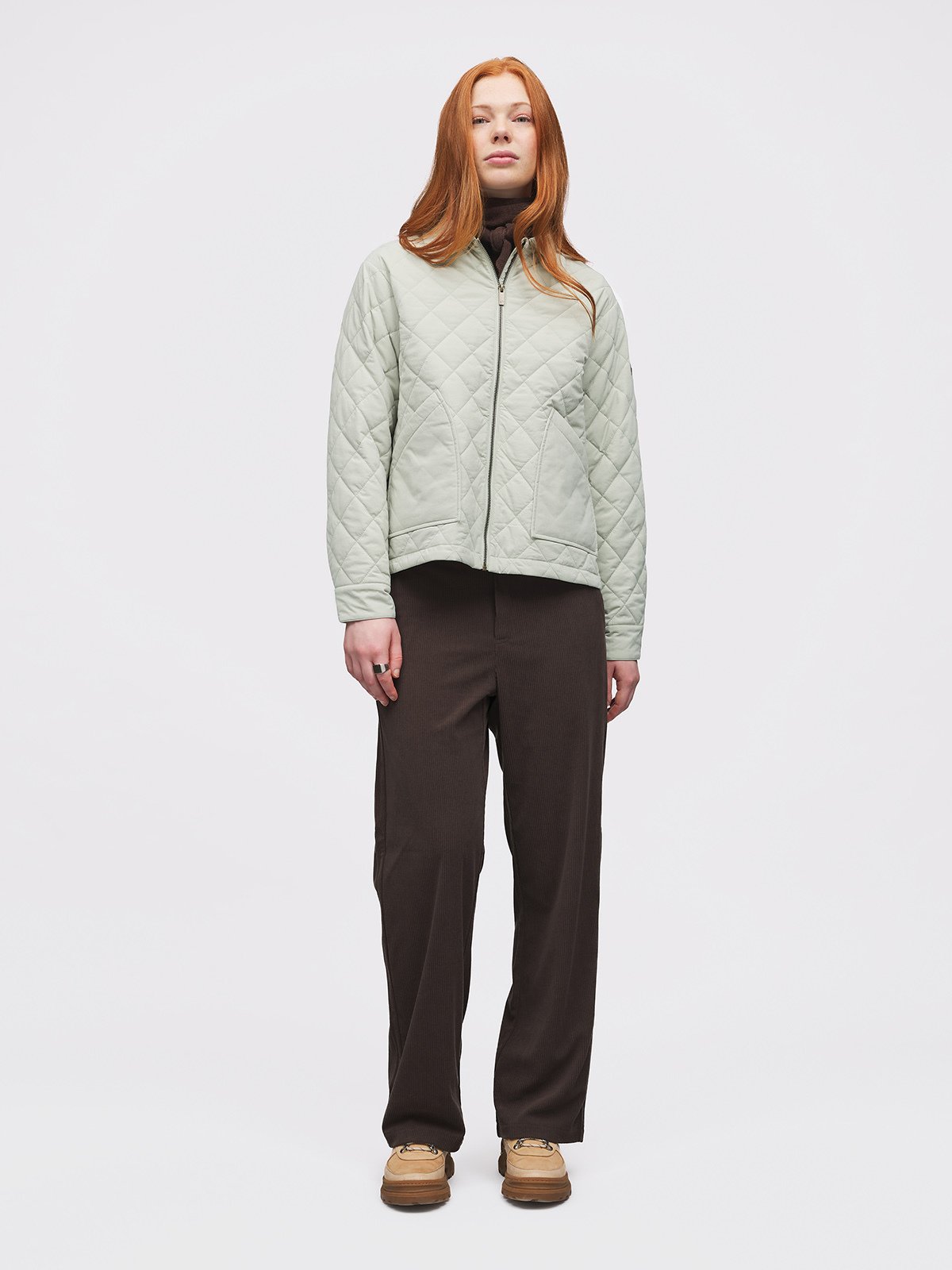 Twentyfour Marte Quilted Jakke D Støvet Mint