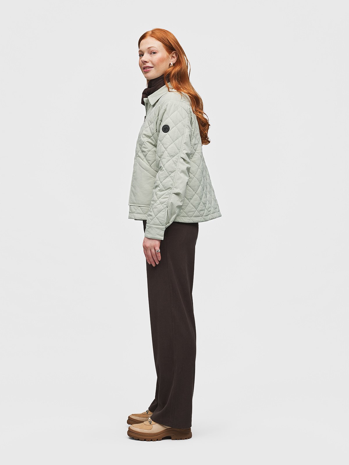 Twentyfour Marte Quilted Jakke D Støvet Mint