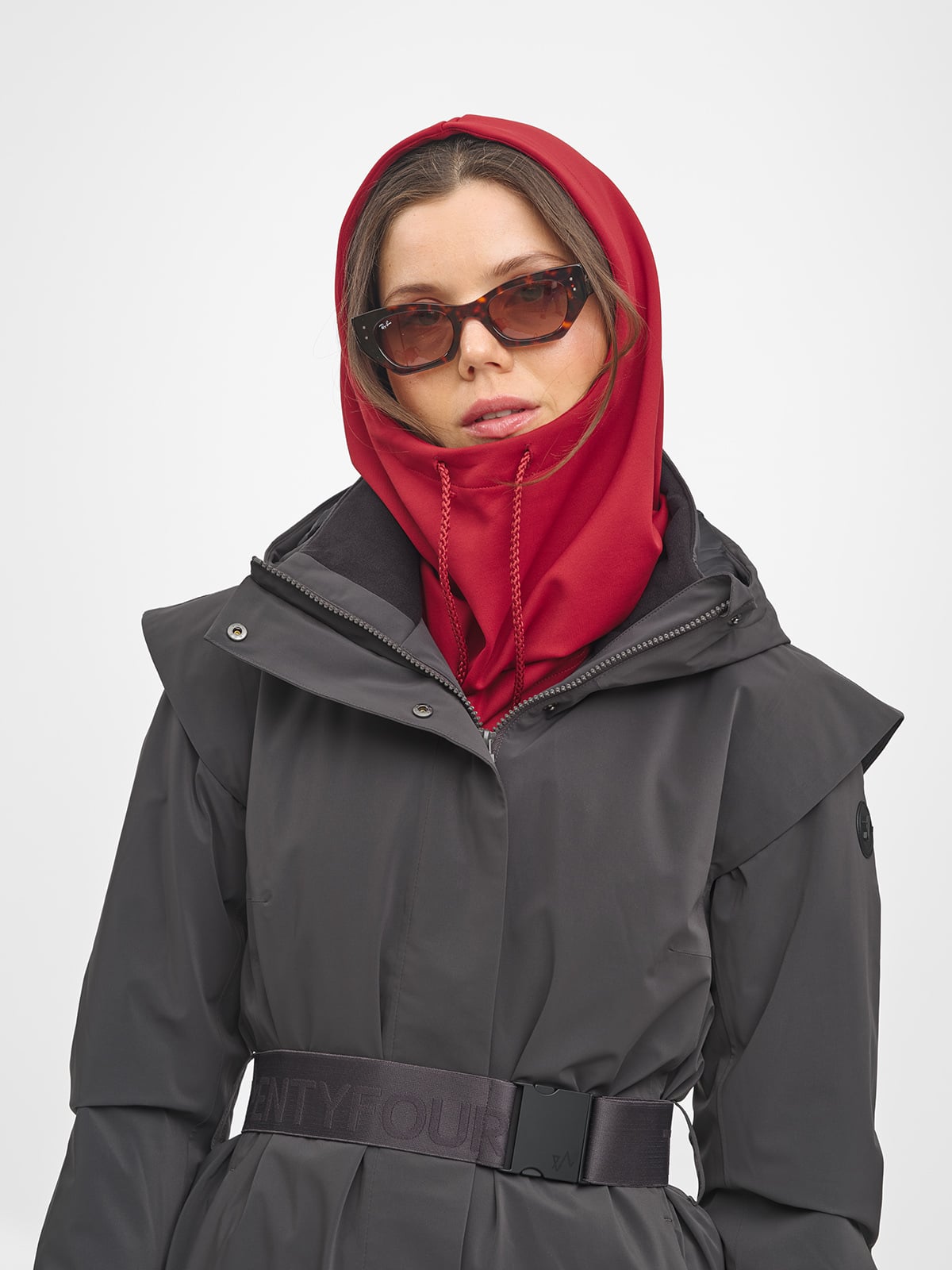 Twentyfour Nina Fleece Balaclava Tranebær
