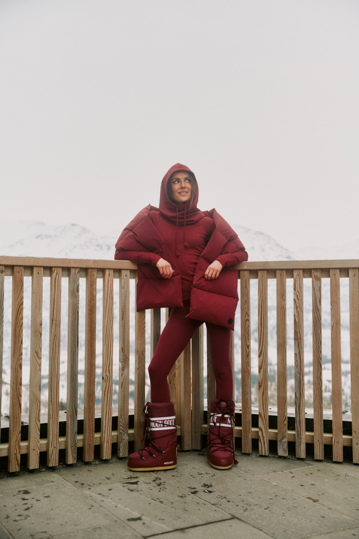 Twentyfour Nina Fleece Balaclava Tranebær