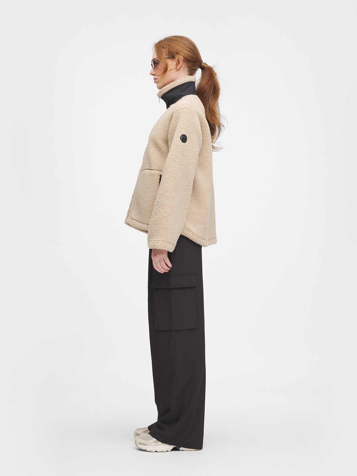 Twentyfour Popsi Pile Jakke D Beige/Sort
