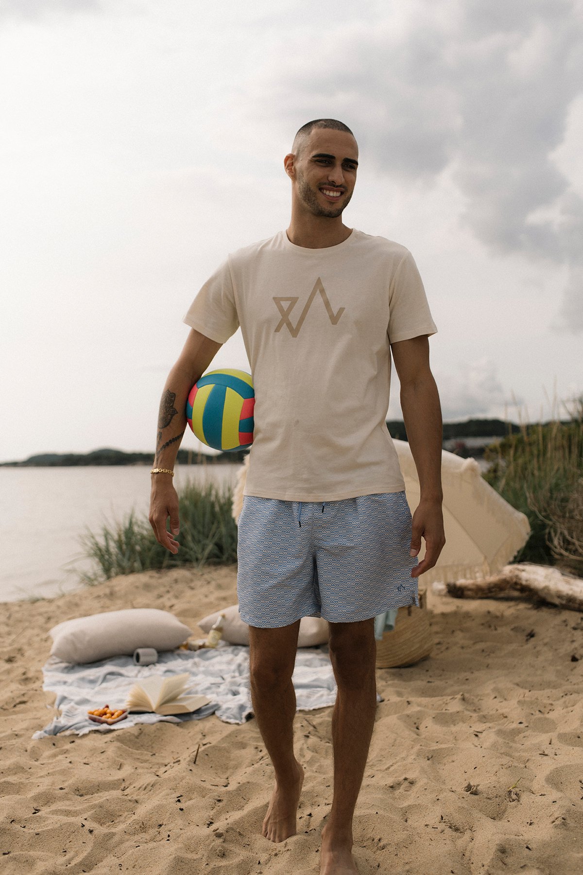 Twentyfour Logo T-skjorte H Gråhvit