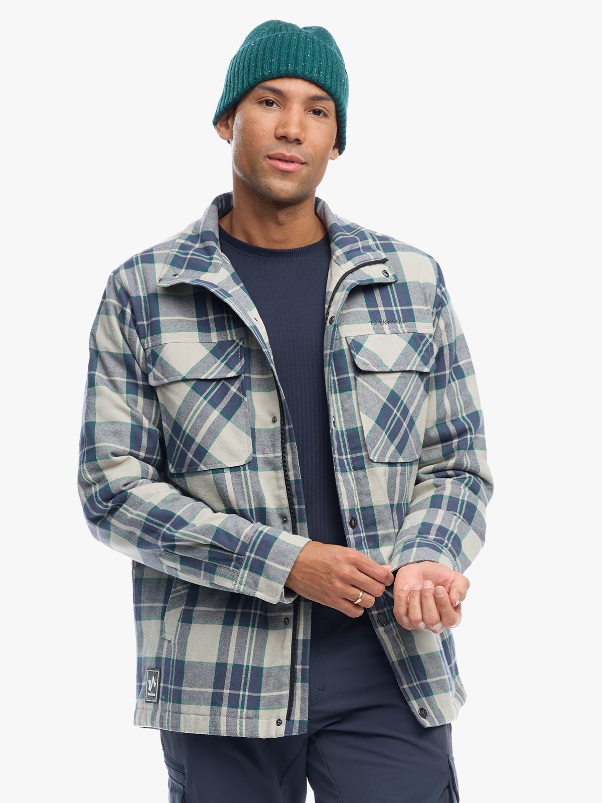 Twentyfour Finse Flannel Jakke H Varm Grå