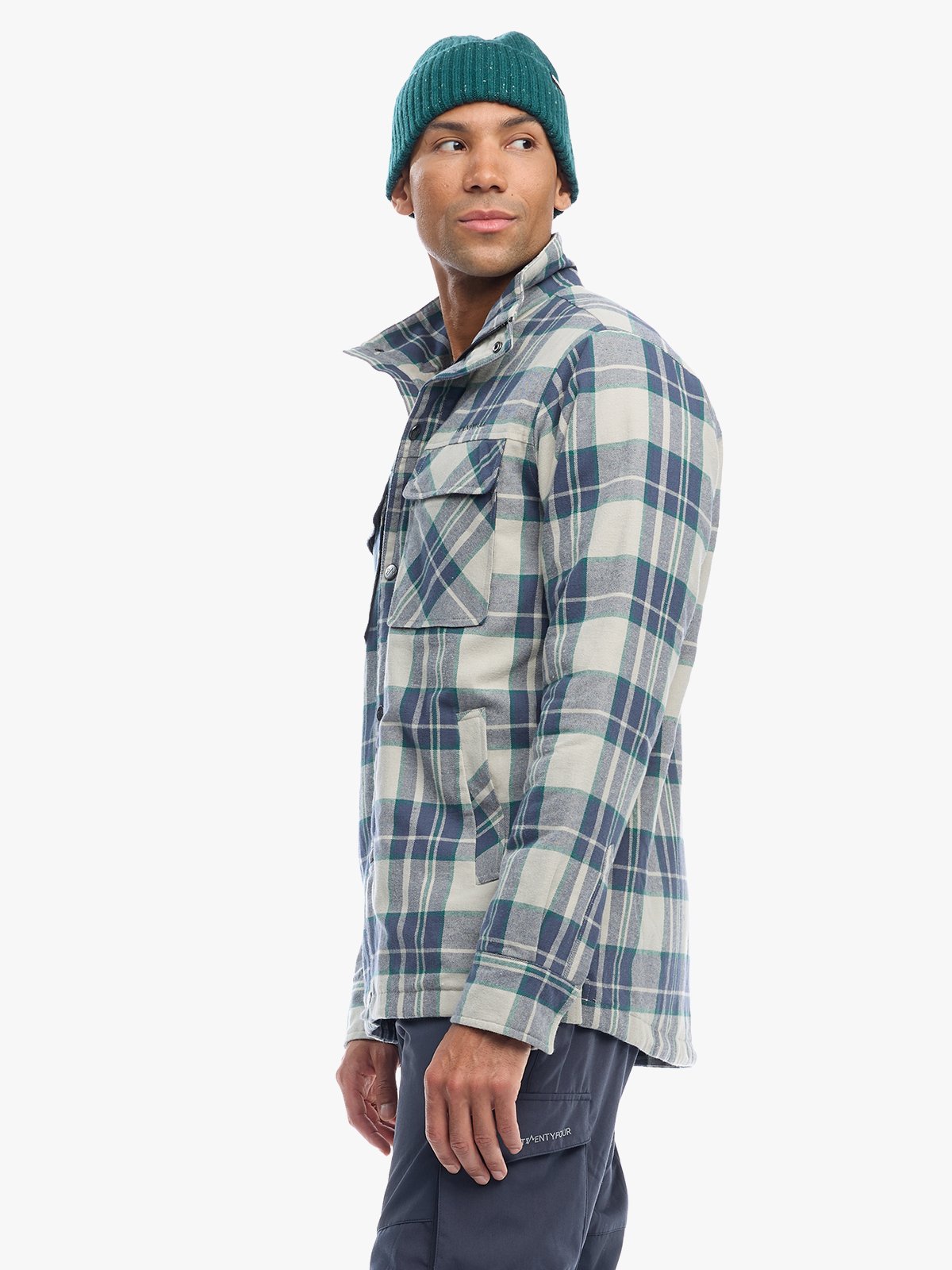 Twentyfour Finse Flannel Jakke H Varm Grå