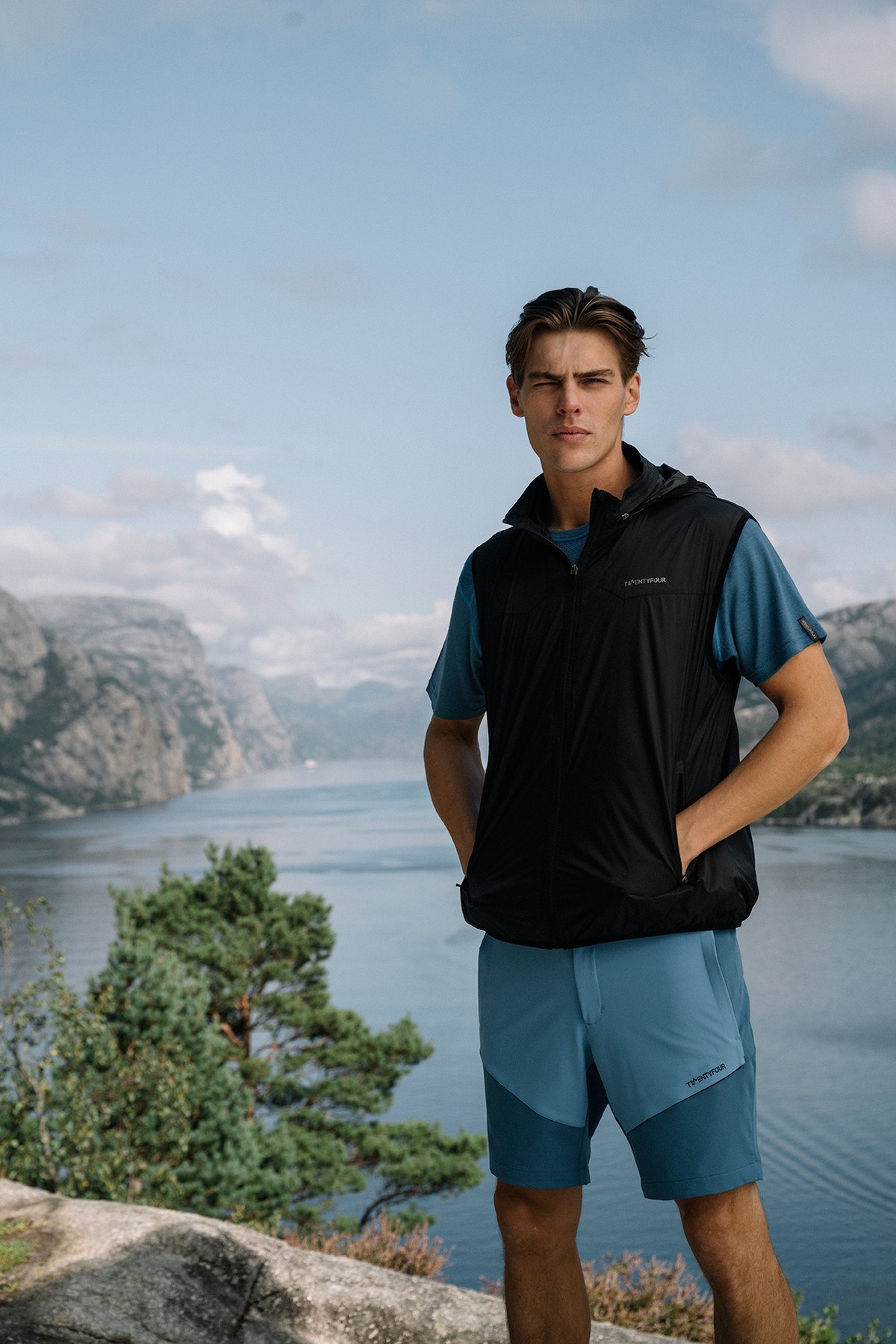 Twentyfour Flåm Hiking Vest H Sort