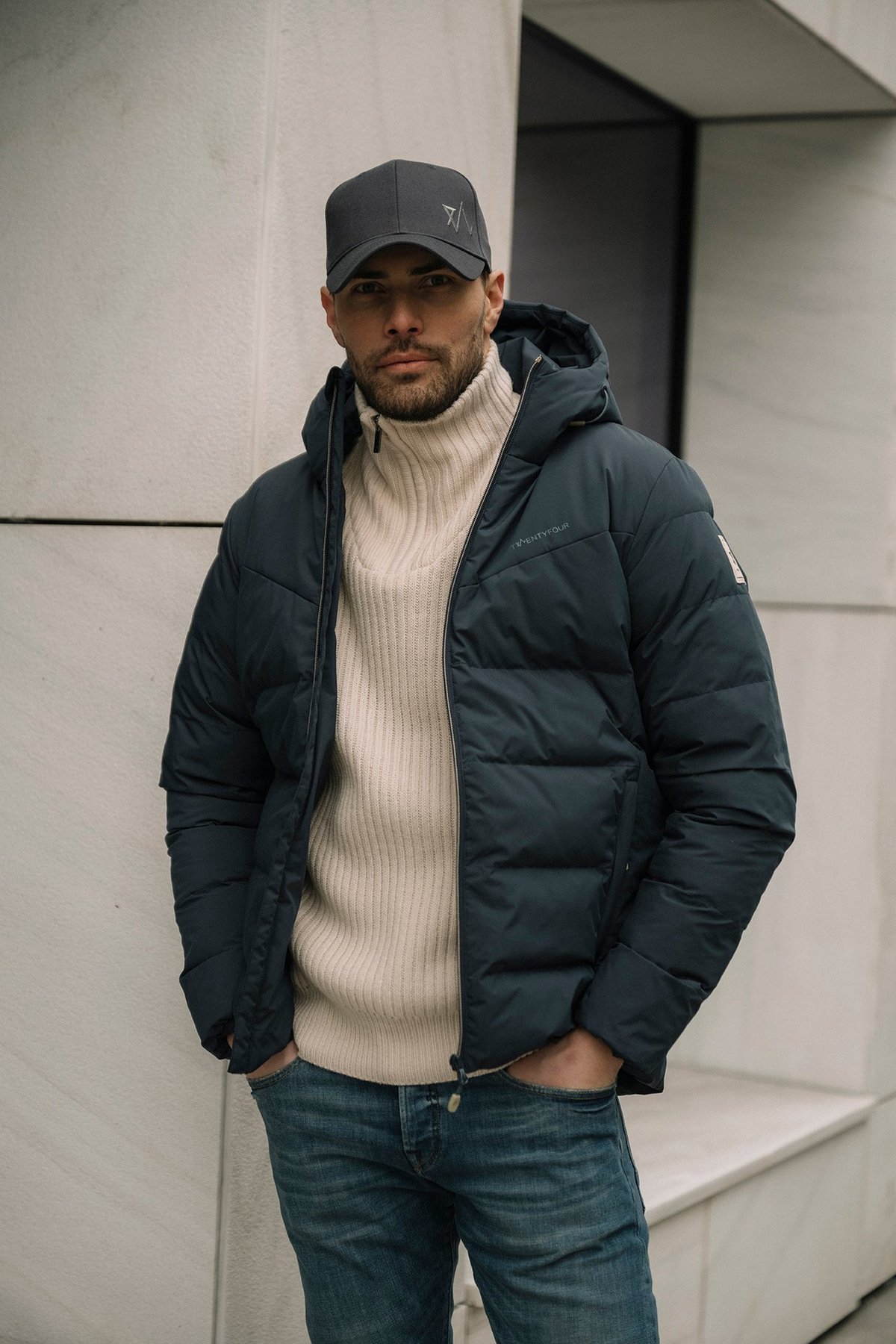 Twentyfour Finse Origin Dunjakke H Blekkblå