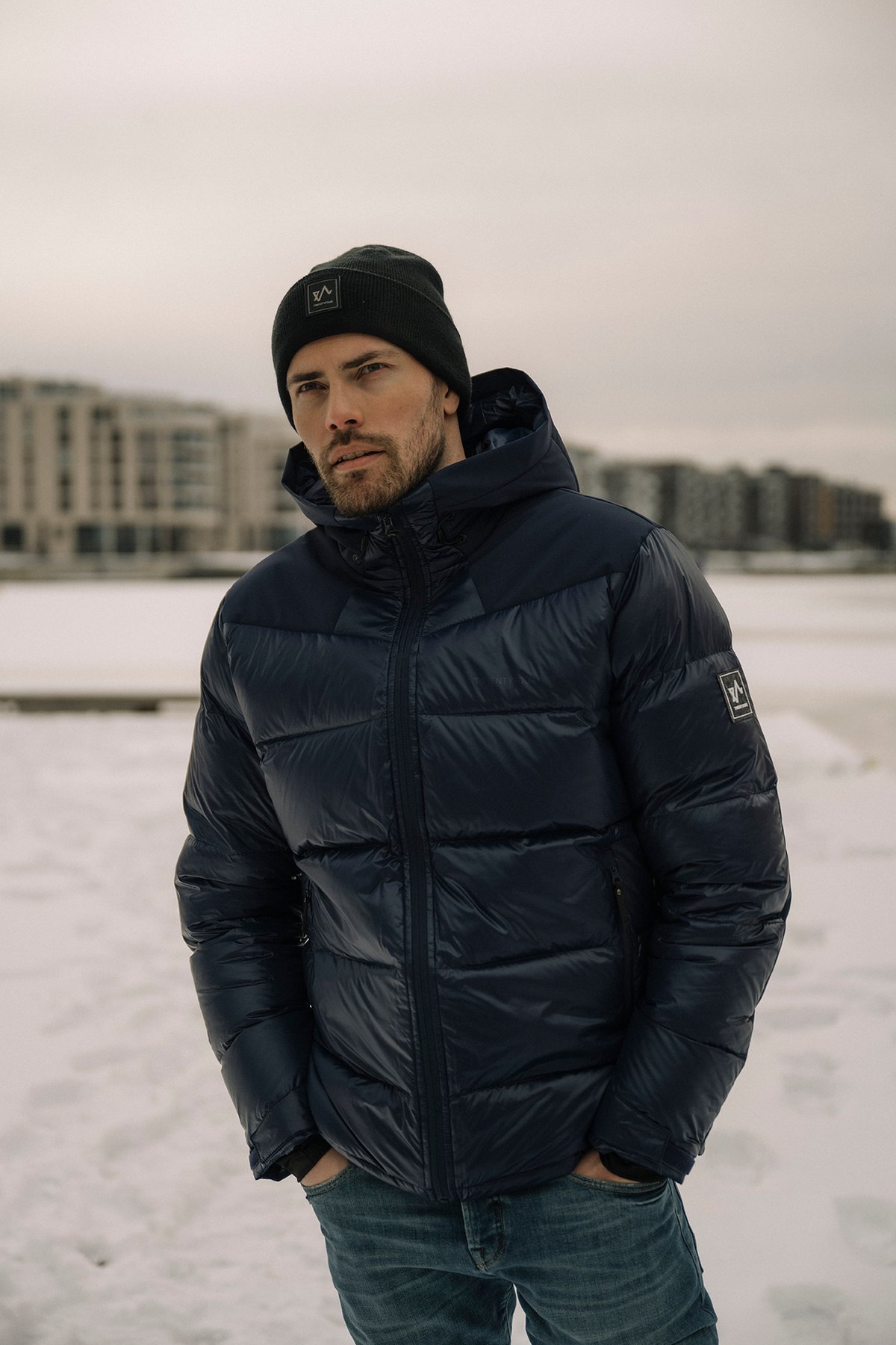 Twentyfour Isbre Dunjakke H Marineblå
