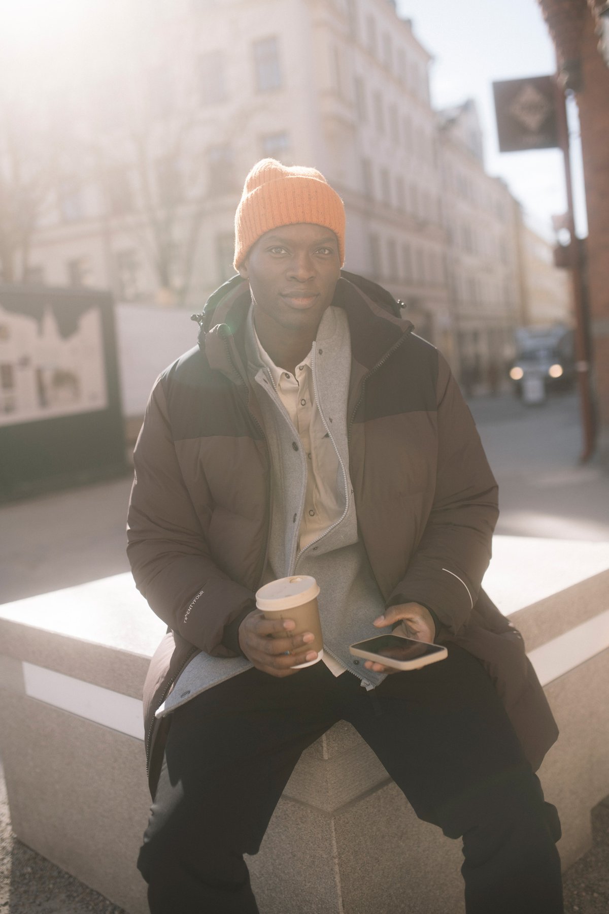 Twentyfour Mode Mio Dunparkas H Mørk Brun