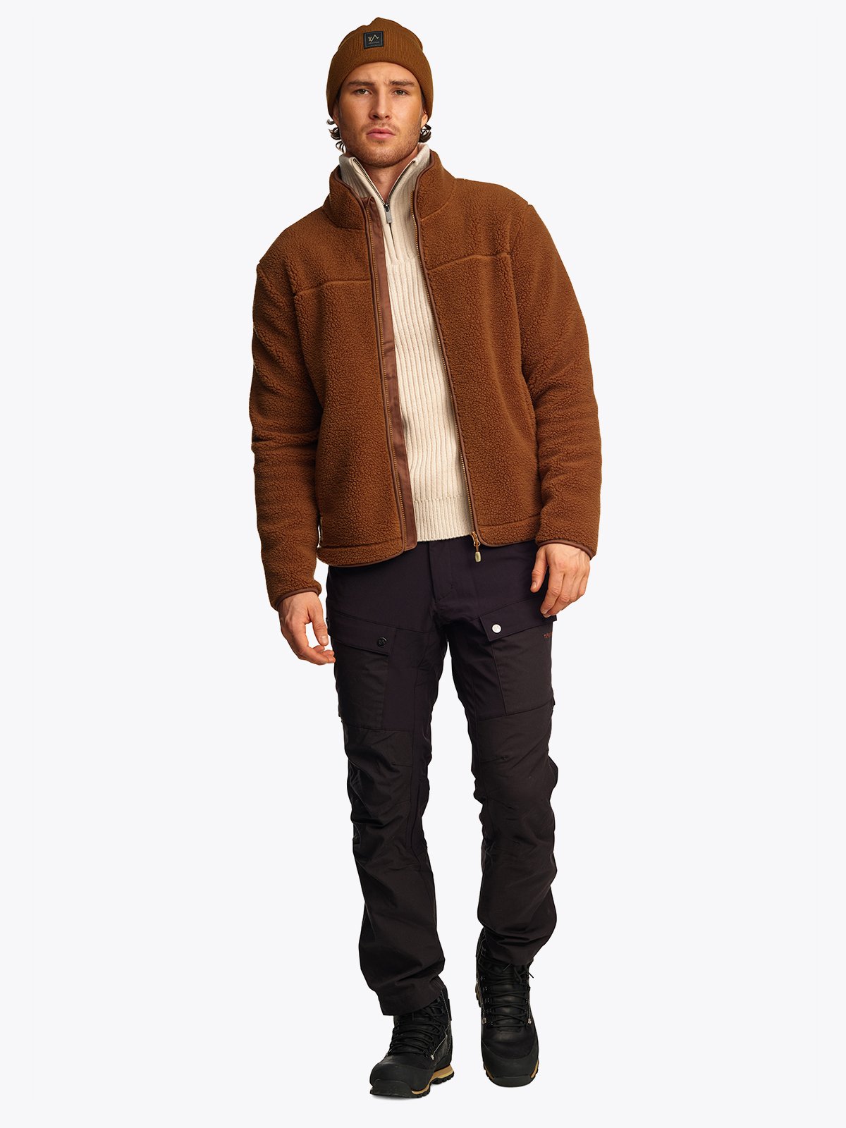 Twentyfour Finse LZ Sherpafleece H Karamell