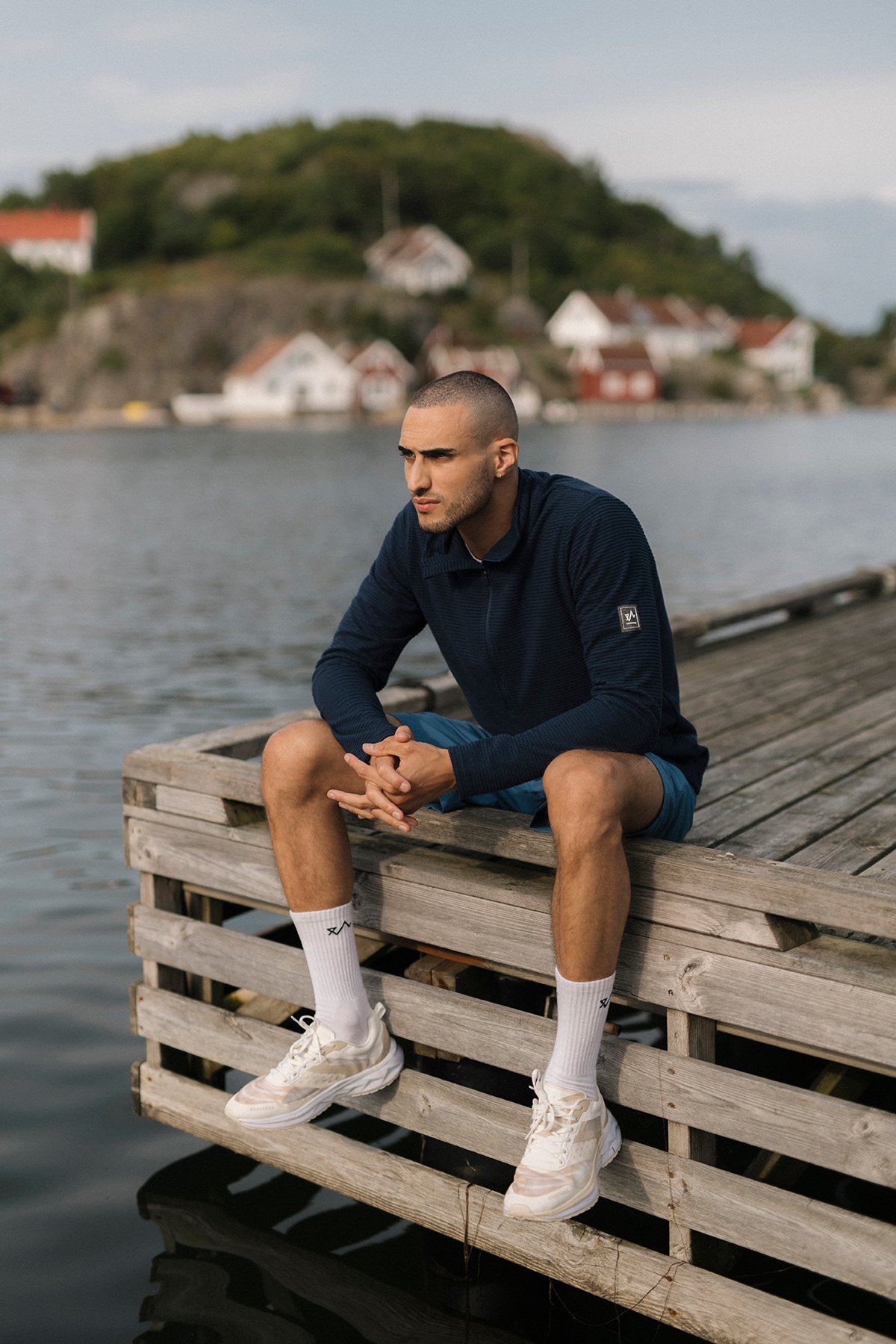 Twentyfour Flåm HZ Fleece H Marineblå