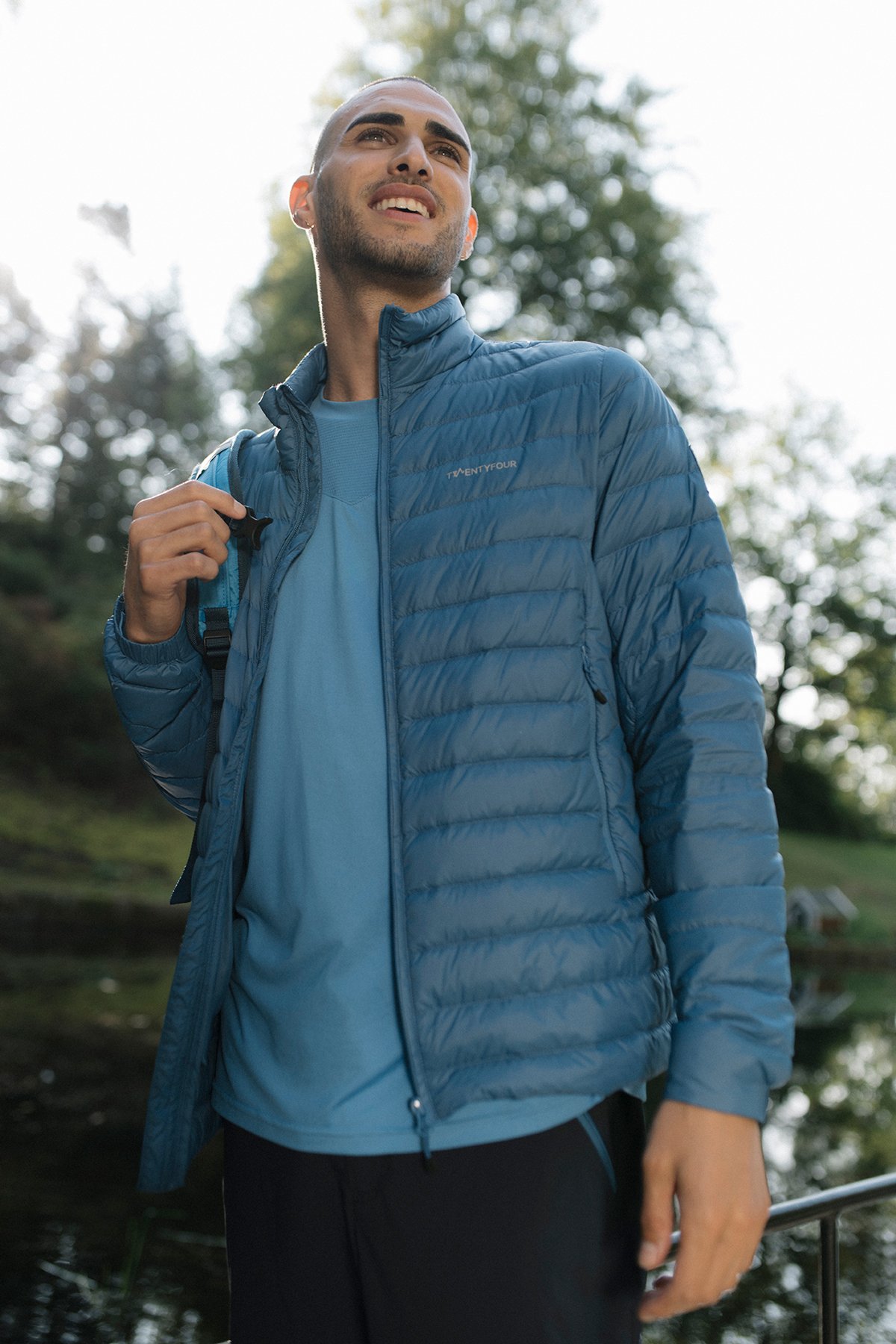 Twentyfour Flåm Dunjakke H Blå